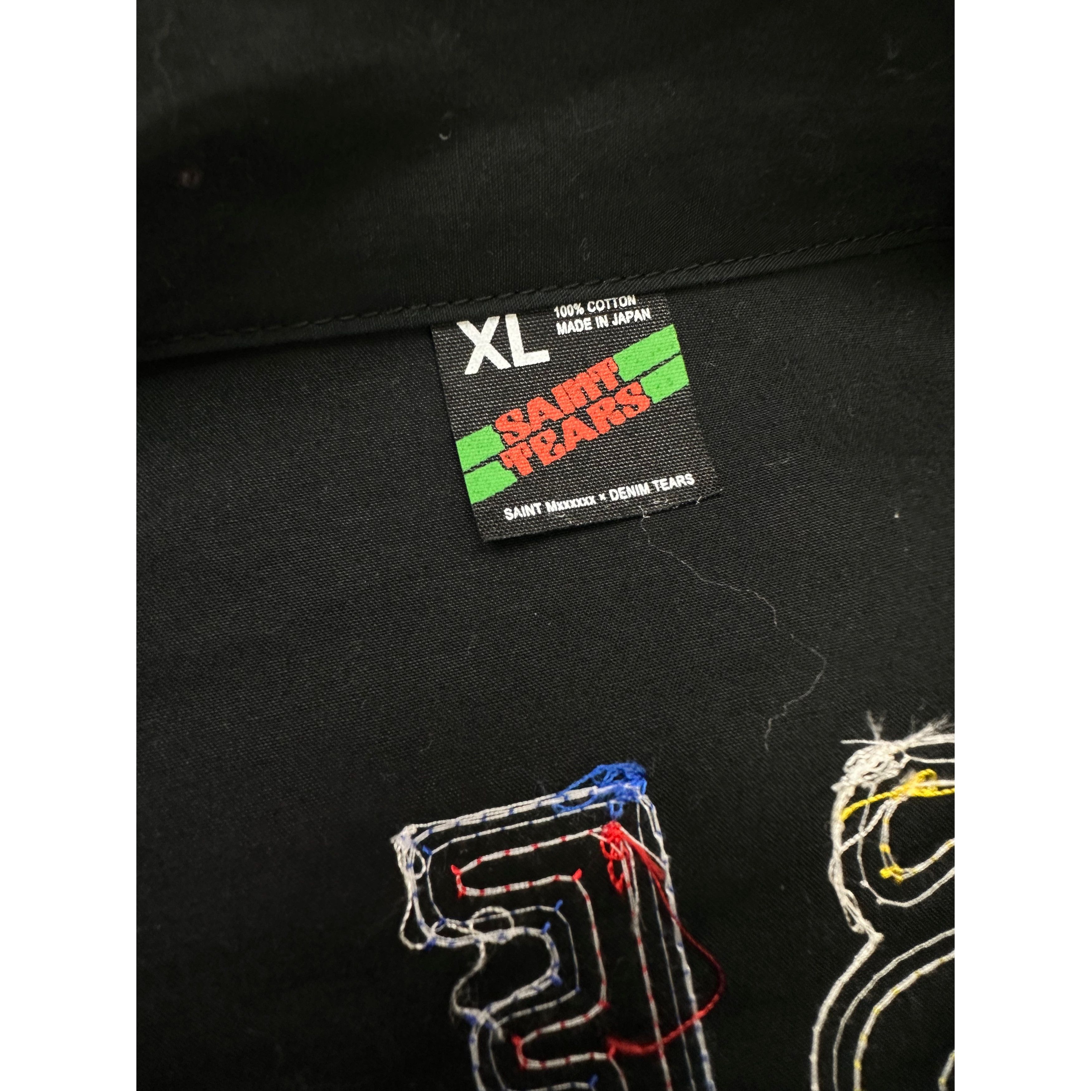 Saint Michael SAINT TEARS 'CHOSE YOUR SAVIOR' CHAIN-STITCHED COACH JACKET Size US XL / EU 56 / 4 - 14 Thumbnail
