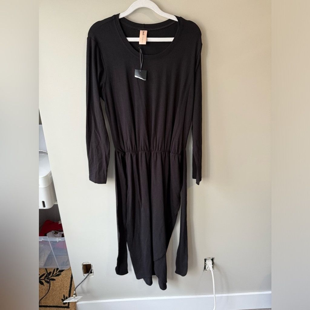 The Unbranded Brand Smash + Tess Black Rebecca Sheath Long Sleeve Dress Size XS / US 0-2 / IT 36-38 - 2 Thumbnail