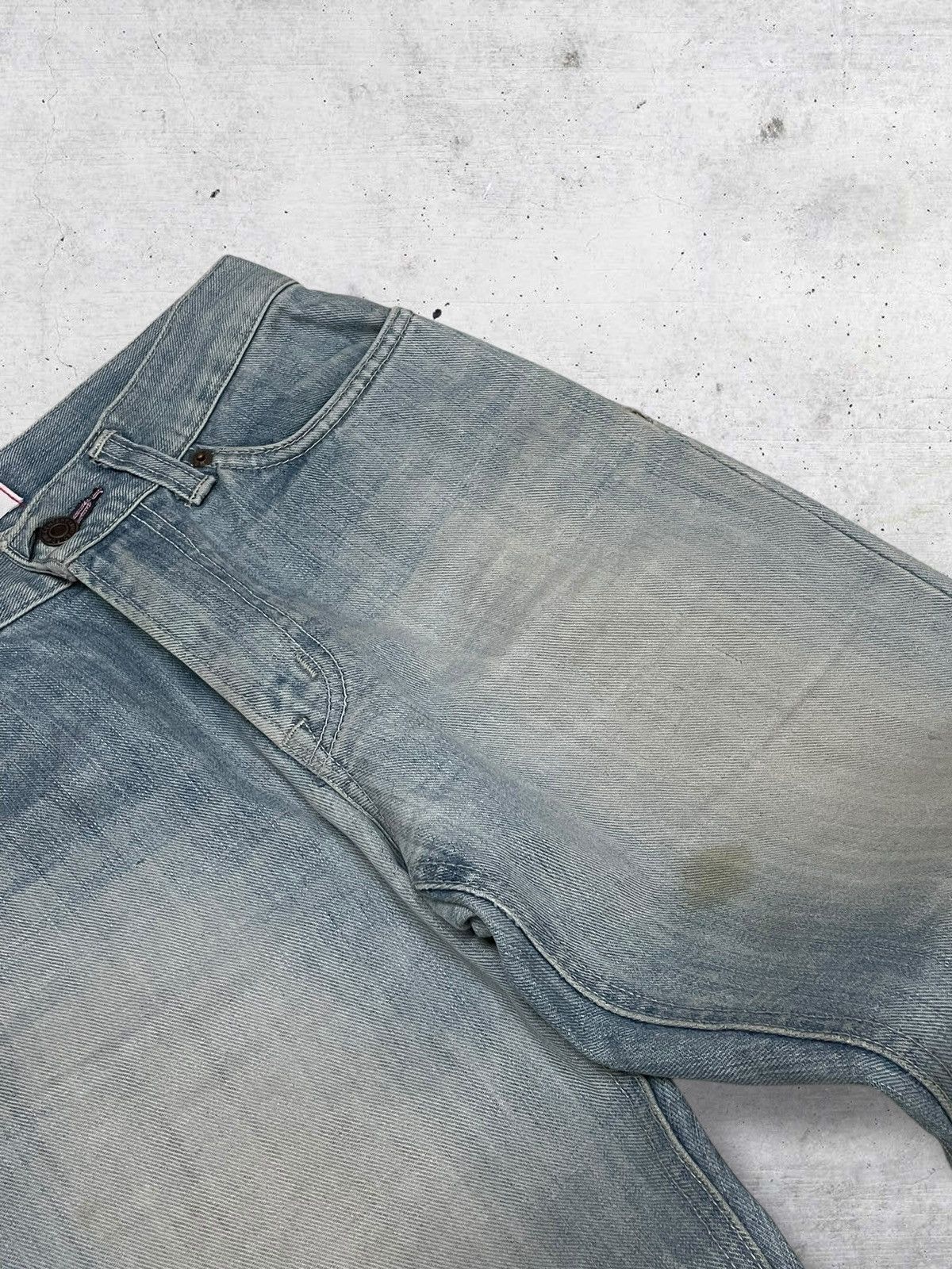 Edwin VINTAGE EDWIN 90S OG JAPAN DESIGNER FLARED MUDWASH DENIM Size US 28 / EU 44 - 8 Thumbnail