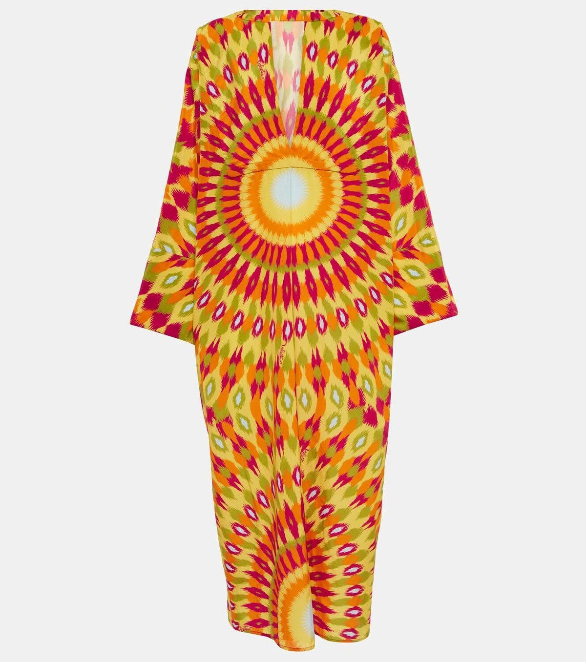 Valentino o1y0226 Silk Maxi Dress in Multicolor Size M / US 6-8 / IT 42-44 - 1 Thumbnail