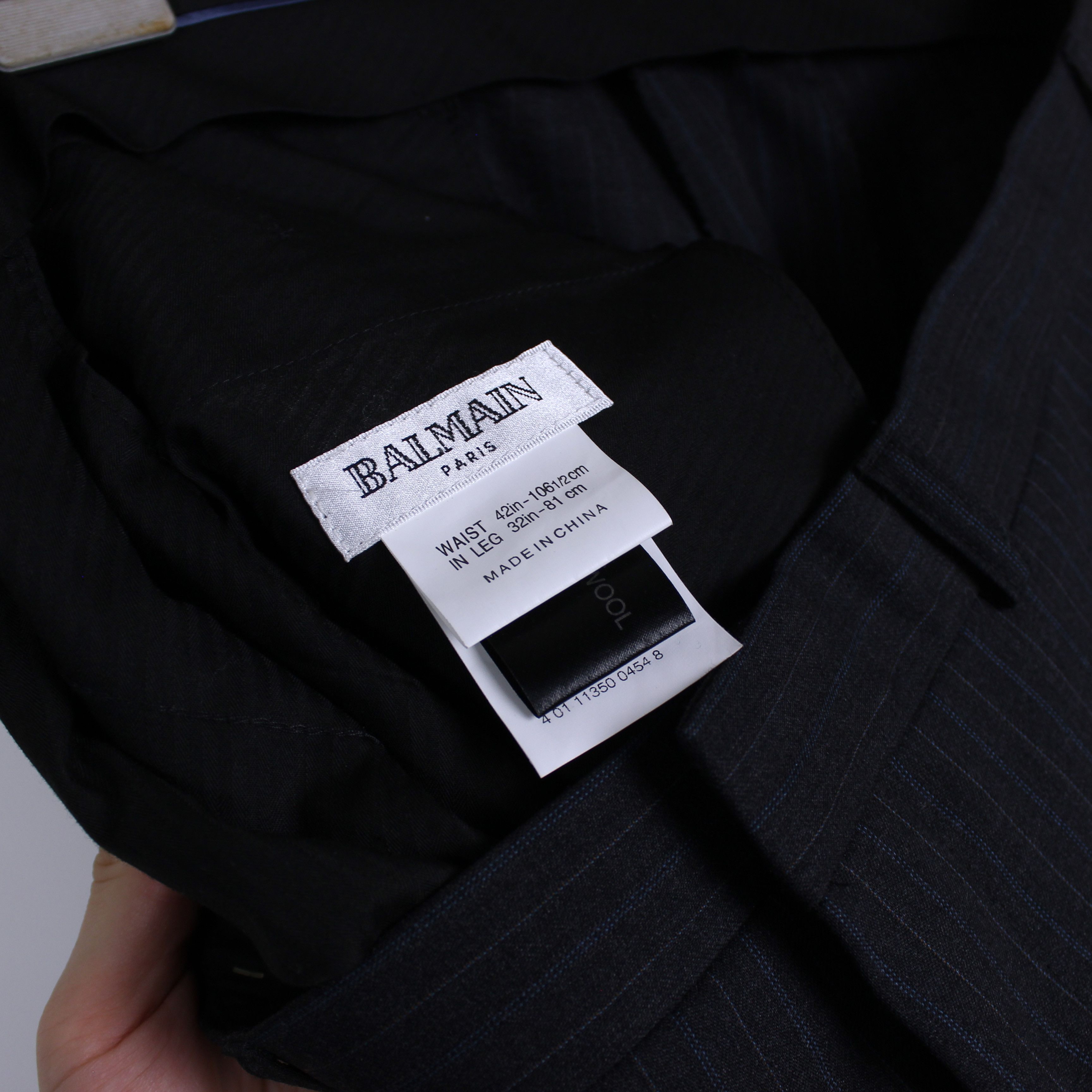 Balmain Balmain suits wool blazer pants rare XL Size 46R - 6 Thumbnail