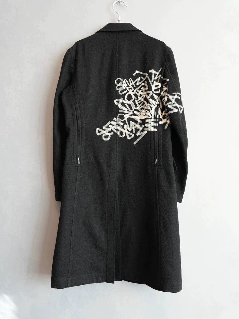 Yohji Yamamoto15AW Offset Show Wool Coat 2503-Nextarrow