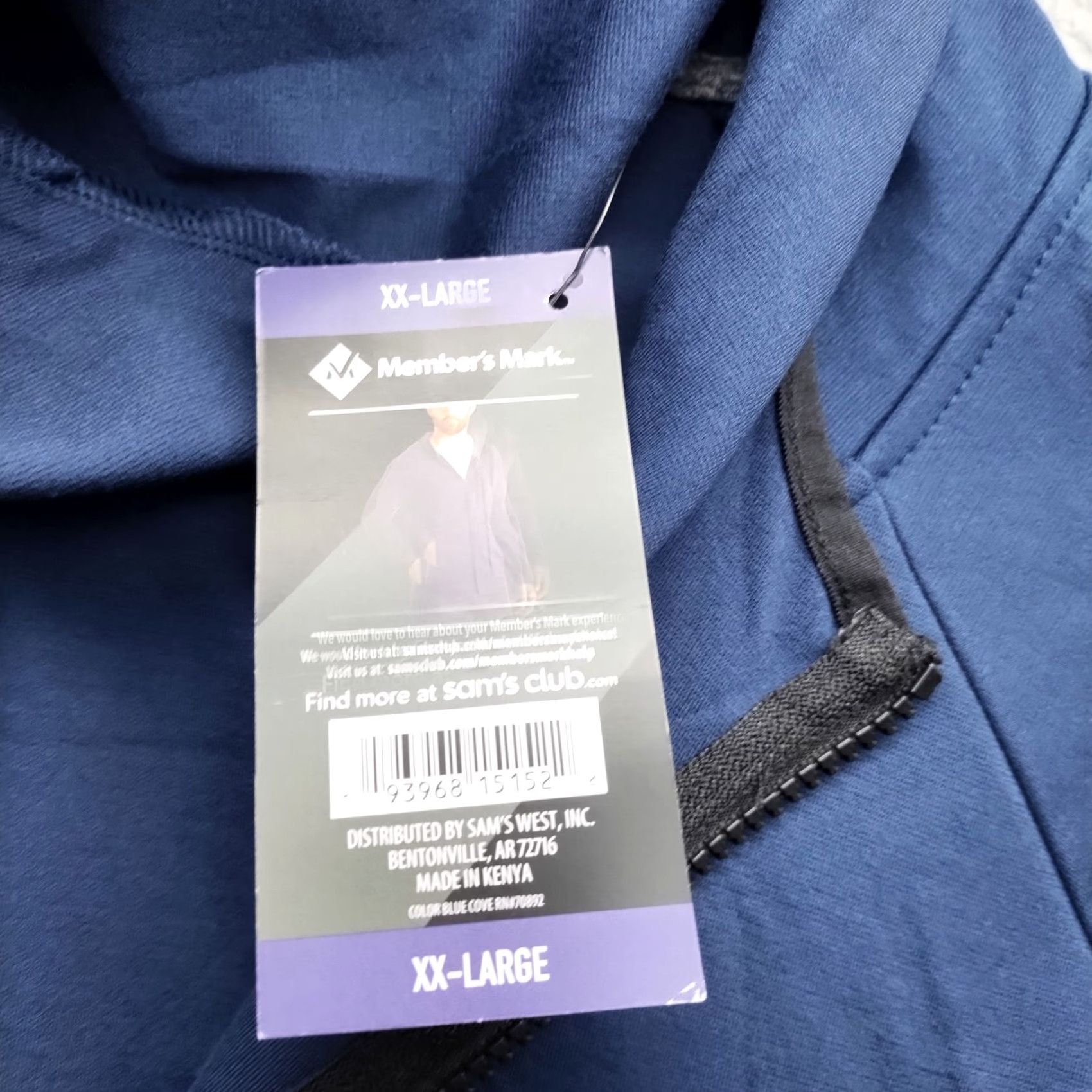 Vintage Member's Mark Golf Hoodie Mens XXL Blue Long Sleeve Full Zip Hoodie Size US XXL / EU 58 / 5 - 4 Thumbnail