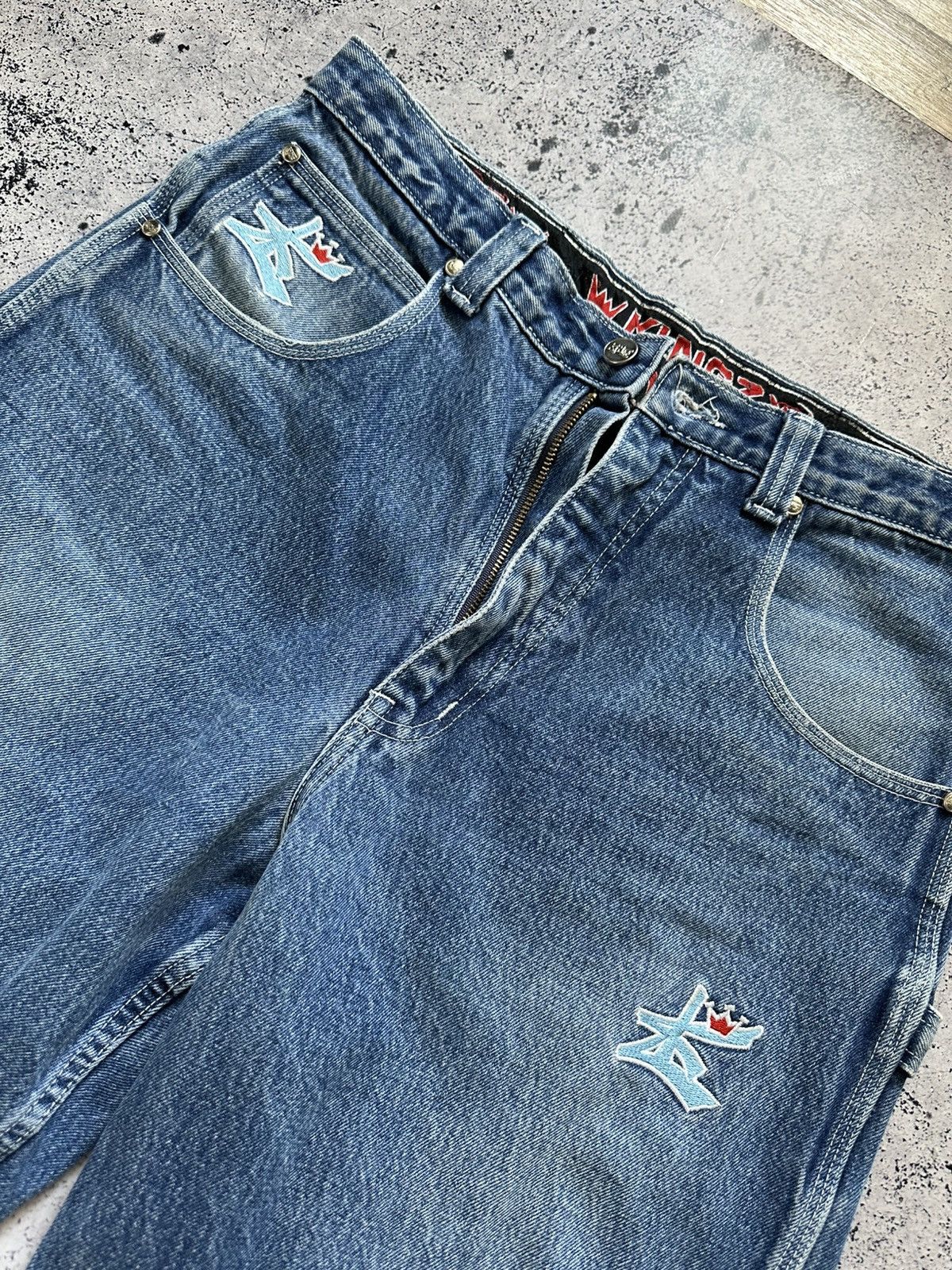 JNCO × Vintage Vintage Kingz Urban Gear Jeans Denim Baggy Fit Rap Y2K USA Size US 34 / EU 50 - 6 Thumbnail
