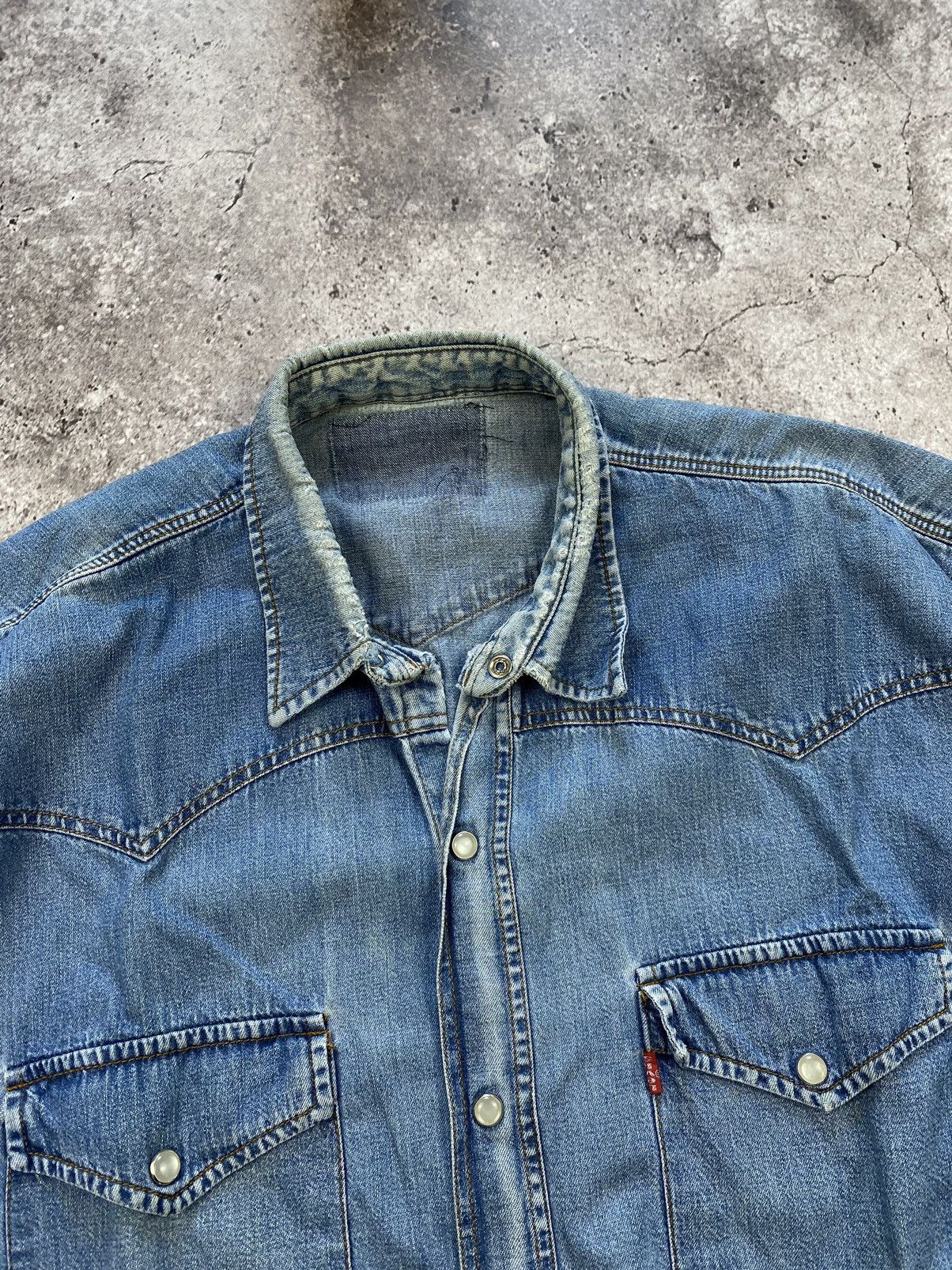 Japanese Brand × Levi's × Vintage Vintage Levi’s Kapital distressed Japanesse denim over Size US L / EU 52-54 / 3 - 2 Thumbnail