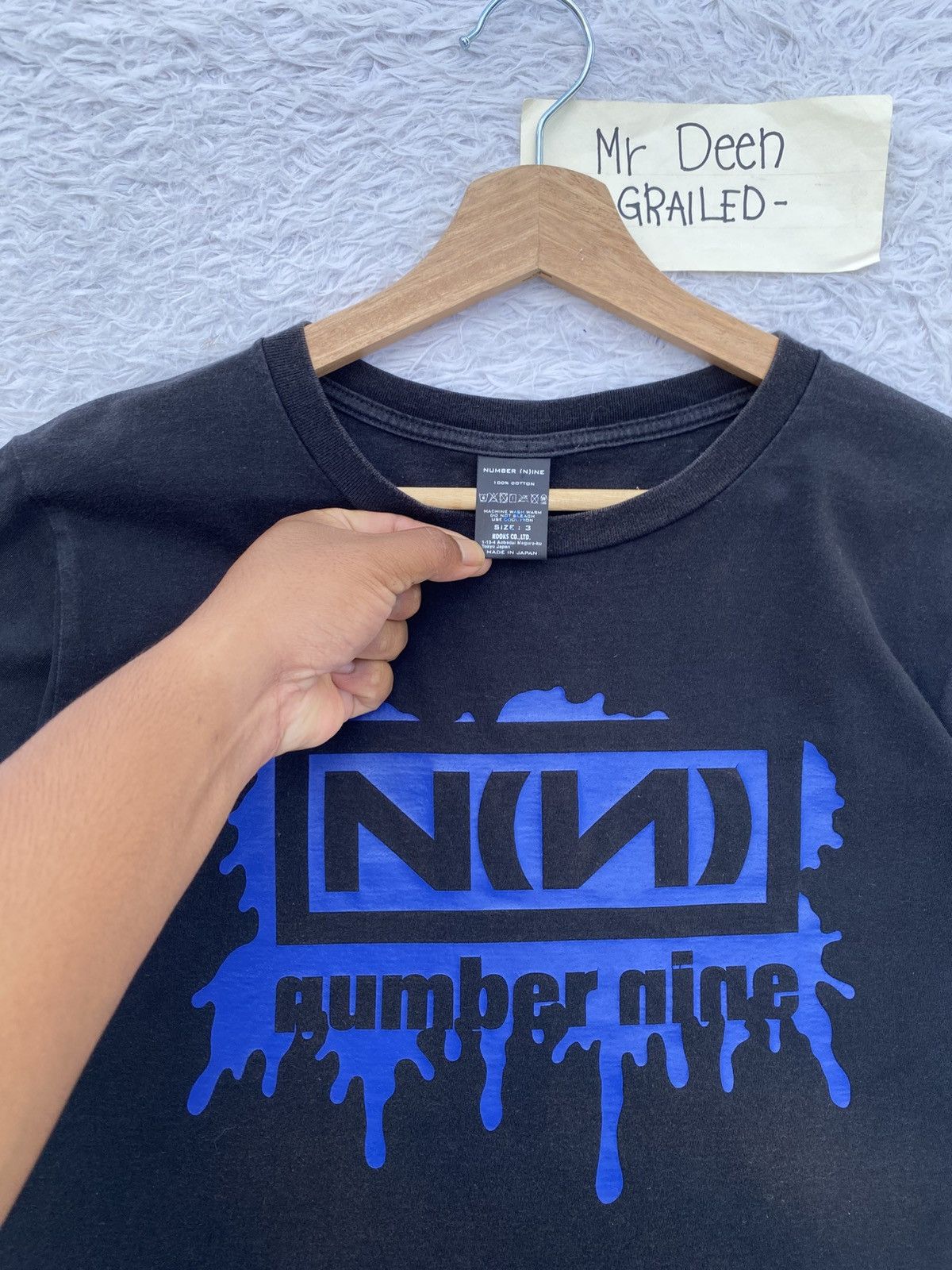 Number (N)ine Rare Number Nine Nine Inch Nails Logo Spellout Tshirt Size US M / EU 48-50 / 2 - 8 Thumbnail