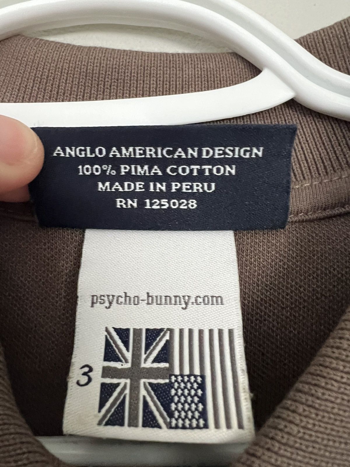 Psycho Bunny Psycho Bunny Pima Cotton Brown Polo Size US XS / EU 42 / 0 - 4 Thumbnail