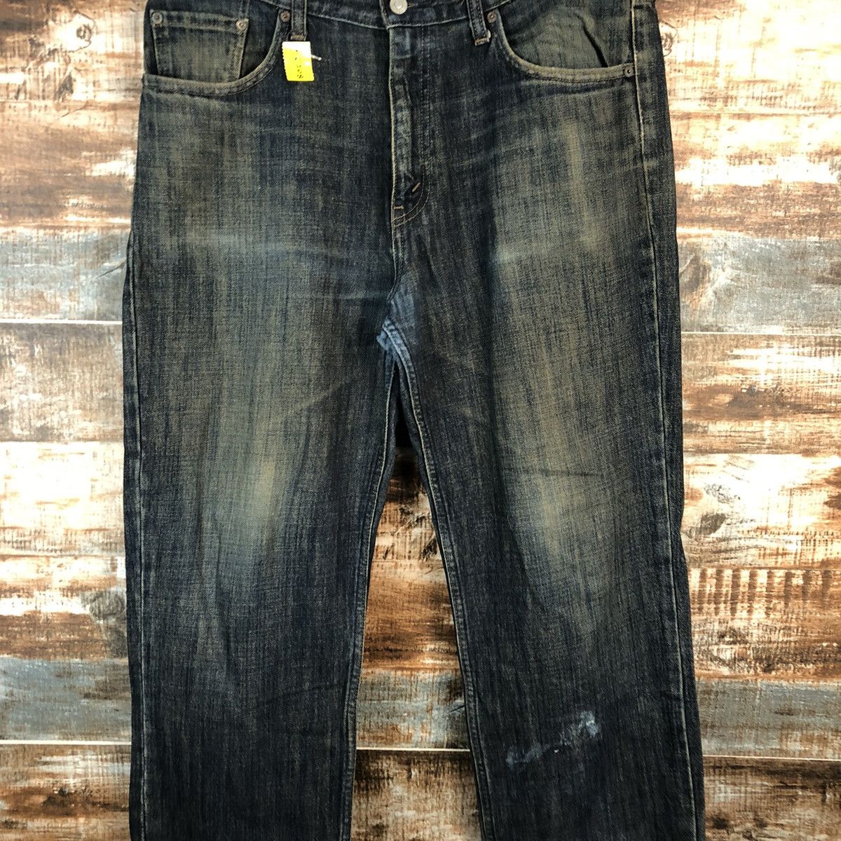 Levi's DLL Levis 533 Blue ripped Denim jeans Pants #C208 Size US 36 / EU 52 - 5 Thumbnail