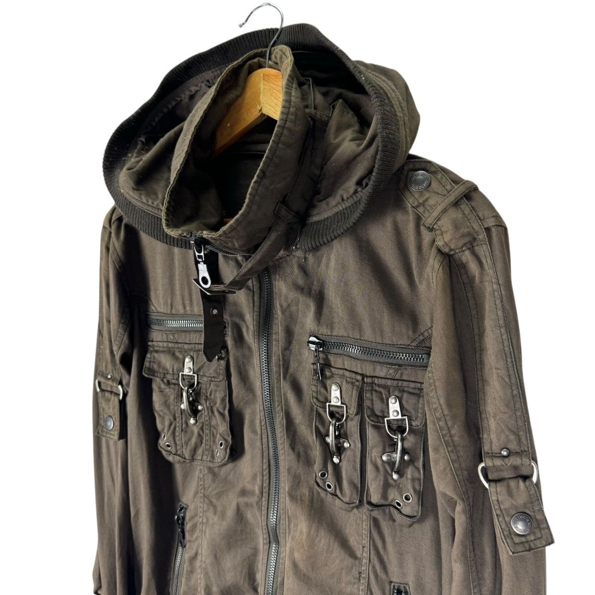 If Six Was Nine 🌟IN THE ATTIC HOODIE BONDAGE JACKET Size L / US 10 / IT 46 - 4 Thumbnail