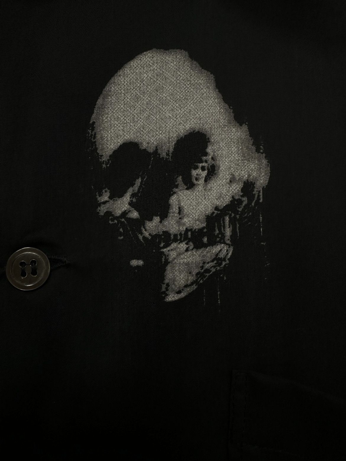 Yohji Yamamoto Yohji Yamamoto Pour Homme 94AW Painting & Skull Shirt Size US M / EU 48-50 / 2 - 5 Thumbnail