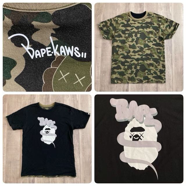 Bape × Kaws 🔥Reversible🔥 KAWS × BAPE CAMO T-shirt a bathing ape Bendy Size US L / EU 52-54 / 3 - 1 Thumbnail