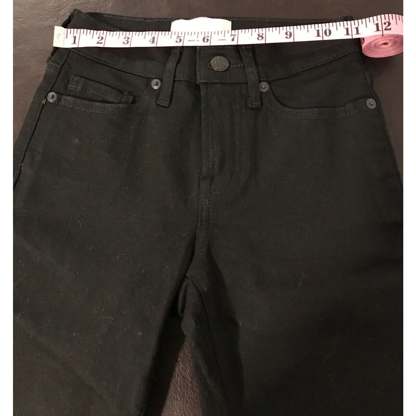 Everlane Everlane Women's Black Mid Rise Skinny Ankle Jeans - Size 23 Size 23" - 7 Thumbnail
