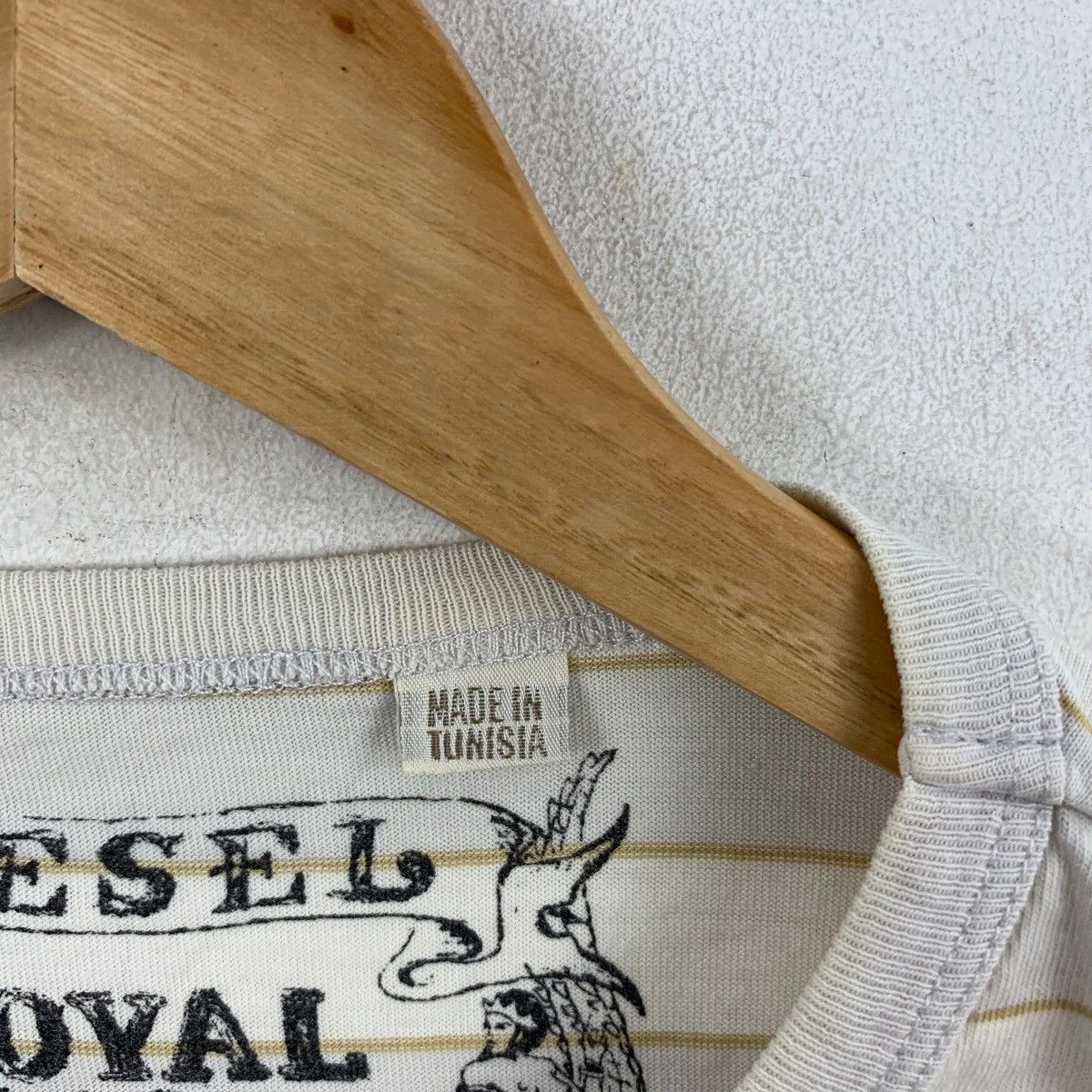 Diesel DIESEL ITALY Royal Rock Top Notch Lowlife Striped Tee Shirt Size S / US 4 / IT 40 - 8 Thumbnail