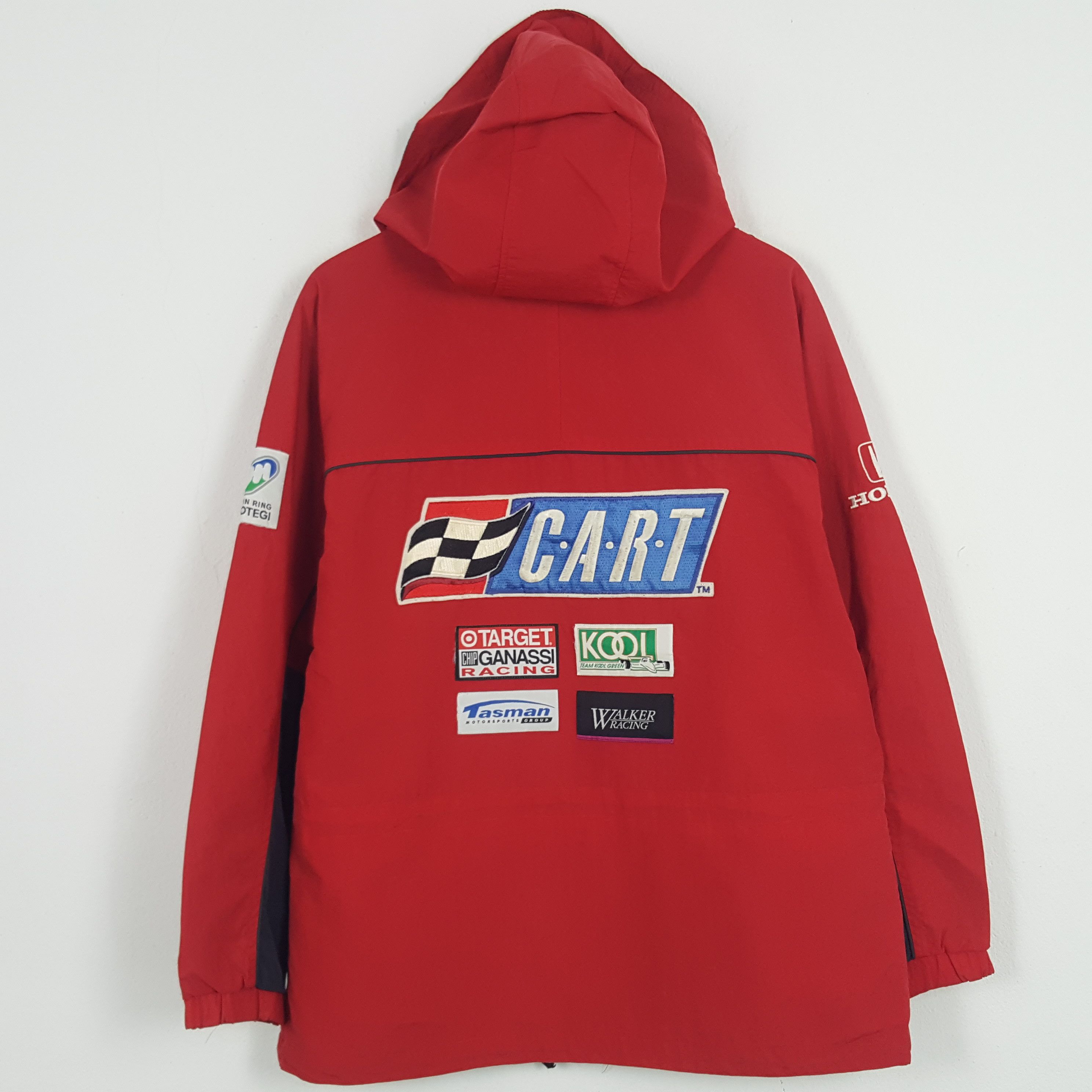 Honda × Vintage Vintage Honda C.A.R.T Zipper Windbreaker Jacket Size US L / EU 52-54 / 3 - 1 Thumbnail