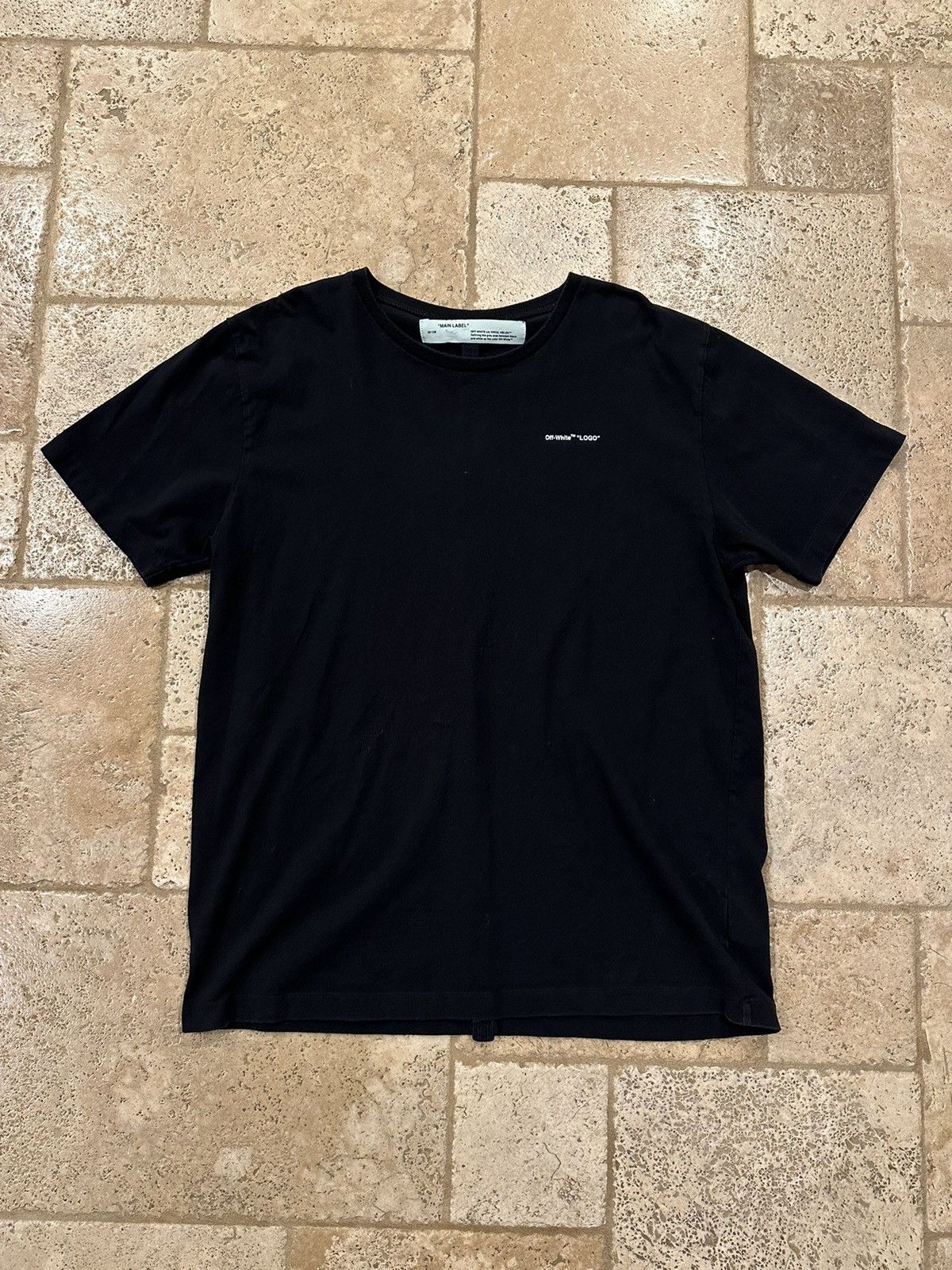 Off-White Off-White Virgil Abloh Script Logo Black T-Shirt Size US XXL / EU 58 / 5 - 3 Thumbnail