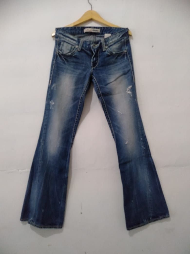 If Six Was Nine × Japanese Brand × Le Grande Bleu (L.G.B.) Denim Buckaaro Distrassed lgb style Size US 31 - 1 Thumbnail