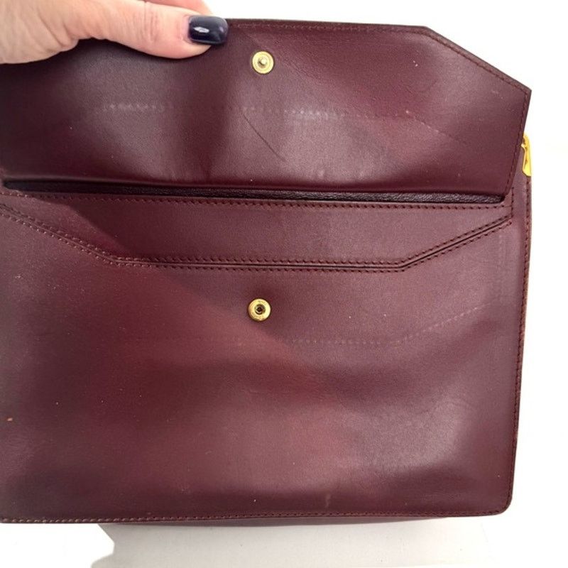 Cartier Cartier Burgundy Wristlet pouch with exterior front pocket Size ONE SIZE - 8 Thumbnail