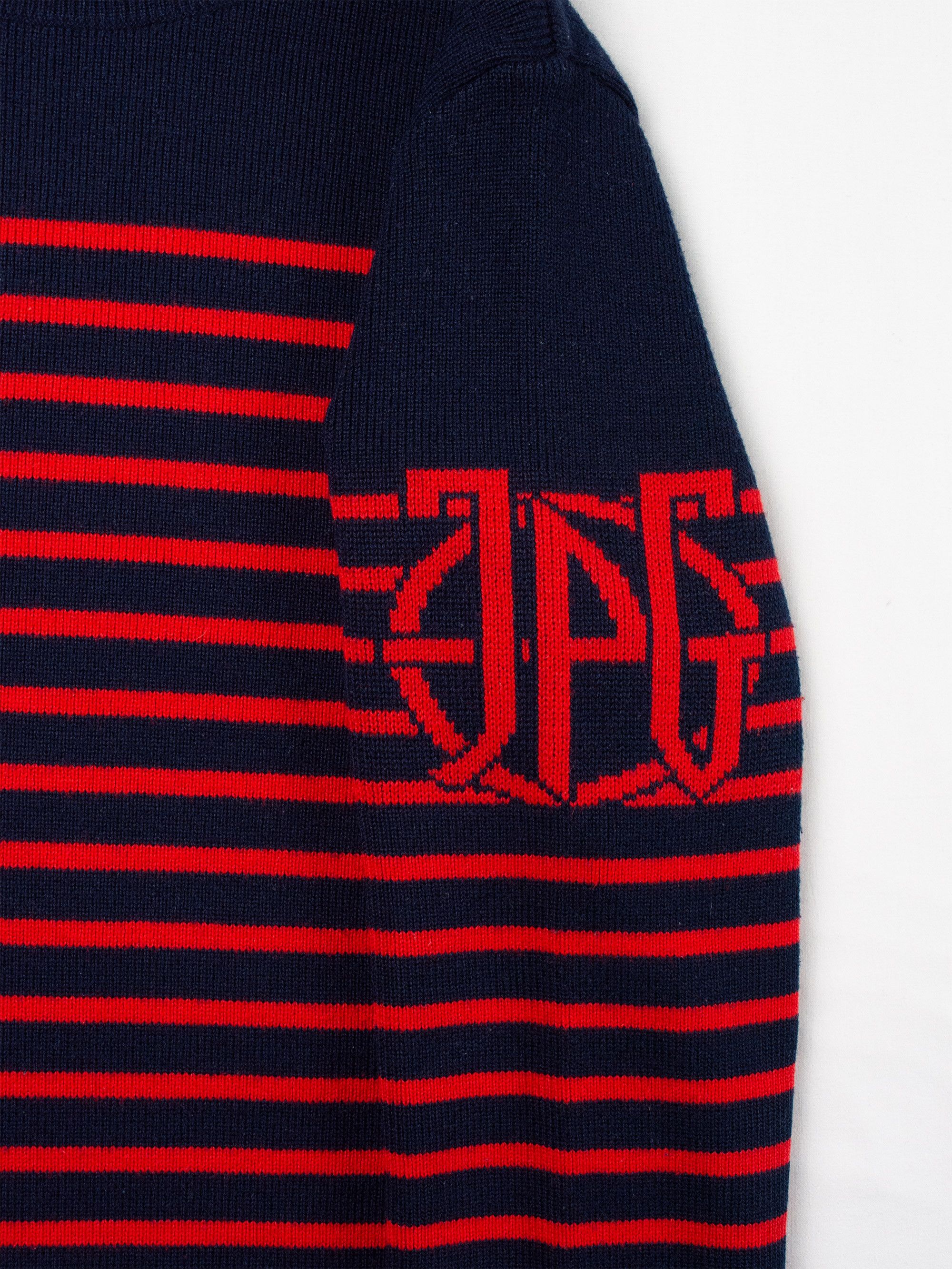 Jean Paul Gaultier JPG.Jean's - (vintage) - striped knit turtleneck Size US XL / EU 56 / 4 - 4 Thumbnail