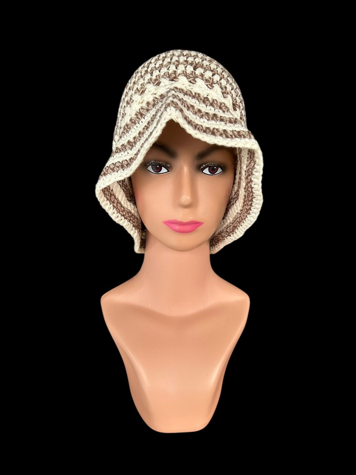 Japanese Brand × Kapital × Vintage Crochet Knitted Handmade Bucket Hats Size ONE SIZE - 3 Thumbnail