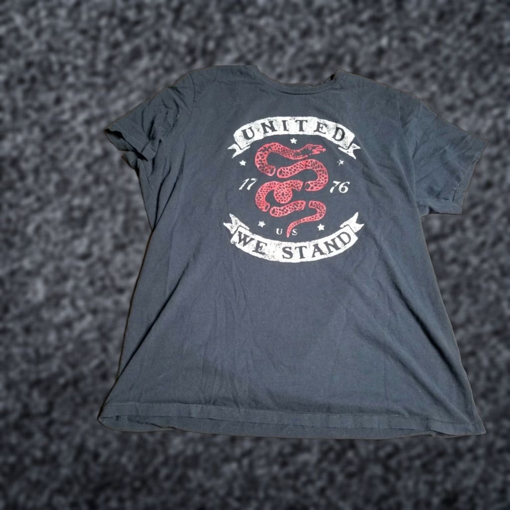 Aeropostale VINTAGE Aeropostale T-Shirt United We Stand 1776 Distressed Crew Neck Men's 3XL Blue 90s Size US XXL / EU 58 / 5 - 1 Thumbnail