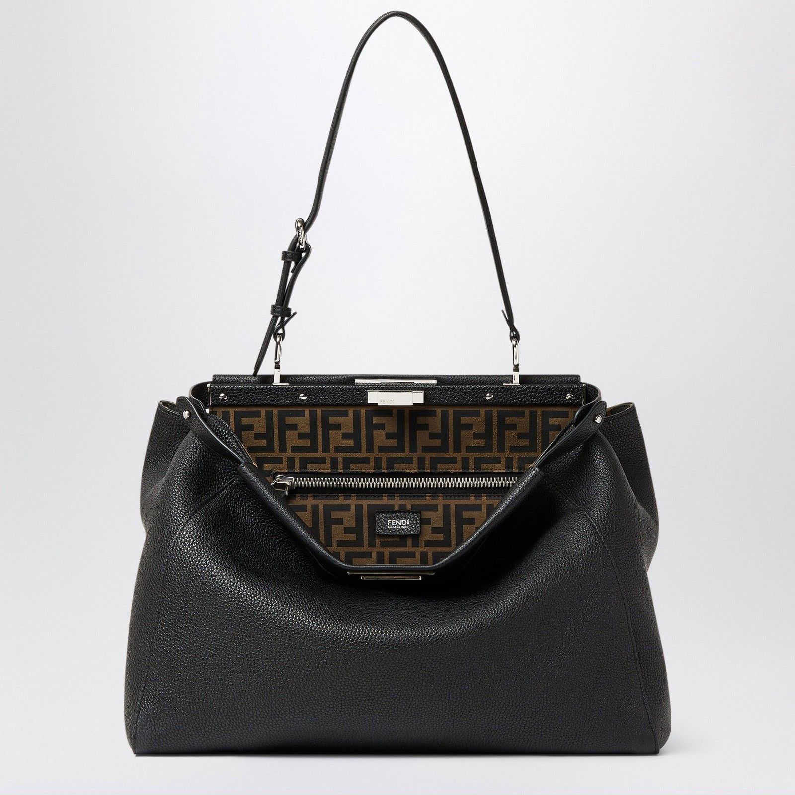 Fendi FENDI $6500 My Peekaboo Large Black Leather Bag New & Authen Size ONE SIZE - 3 Thumbnail