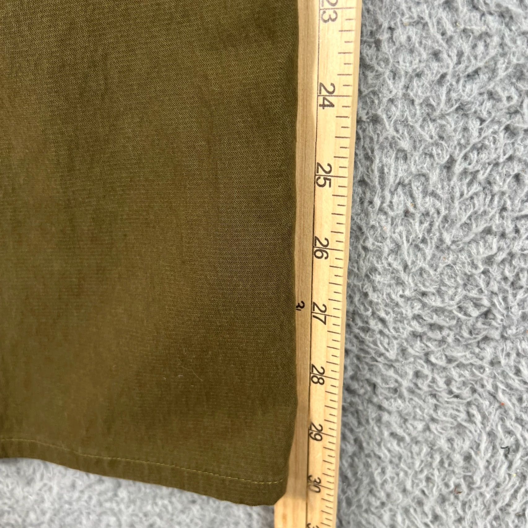 Cos VINTAGE COS Women's Straight Leg Pants Size 12 Cotton Blend Twill Olive Green Chino Casual Business Formal Size 34" / US 12 / IT 48 - 3 Thumbnail