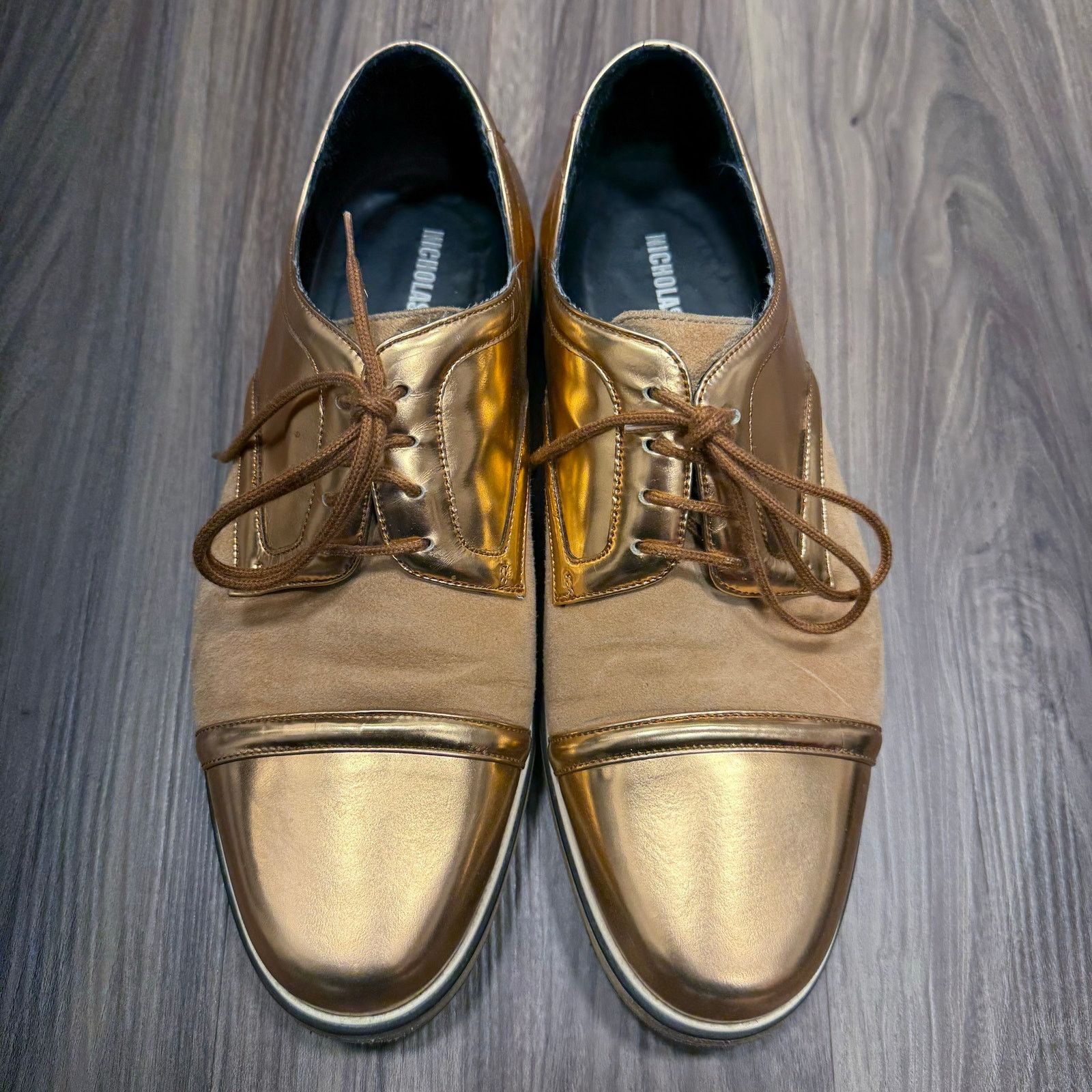 Nicholas Kirkwood Fabulous Nicholas Kirkwood Gold Suede Luxury Sneaker 41 Size US 8 / EU 41 - 1 Thumbnail