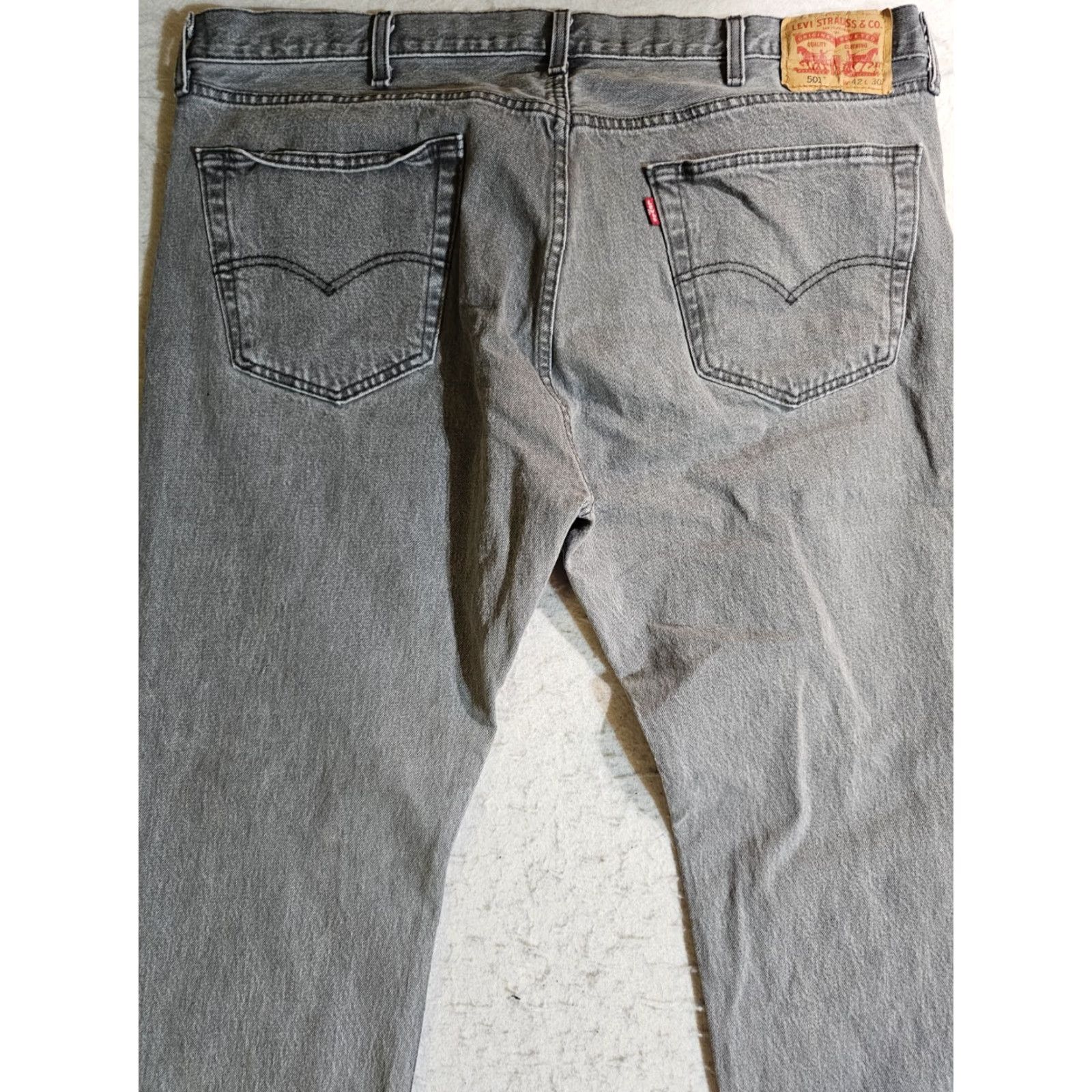 Levi's VINTAGE Levi's 501 XX Jeans Mens Medium Gray 42x30 Denim Cotton 90s Style Regular Straight Size US 42 / EU 58 - 4 Thumbnail
