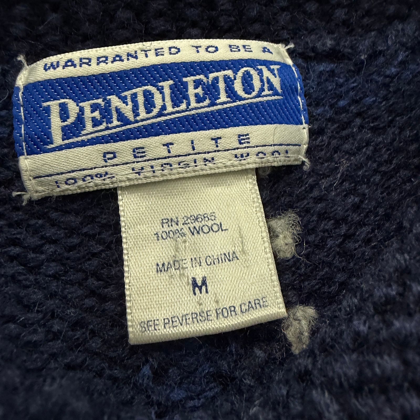 Pendleton Pendleton Knockabouts Cardigan Sweater Women's Medium Blue Size M / US 6-8 / IT 42-44 - 4 Thumbnail