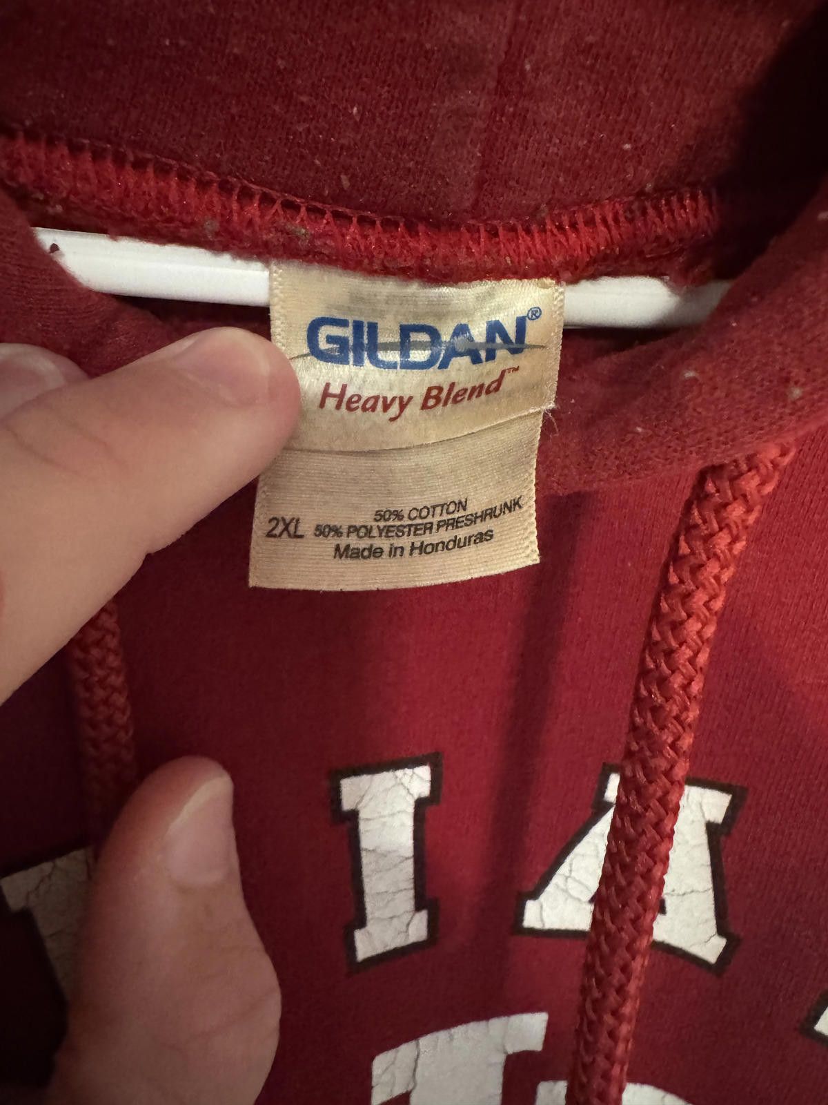 Gildan Gildan Heavy Blend Indiana Hoosiers Hoodie Sweatshirt 2XL Size ONE SIZE - 3 Thumbnail