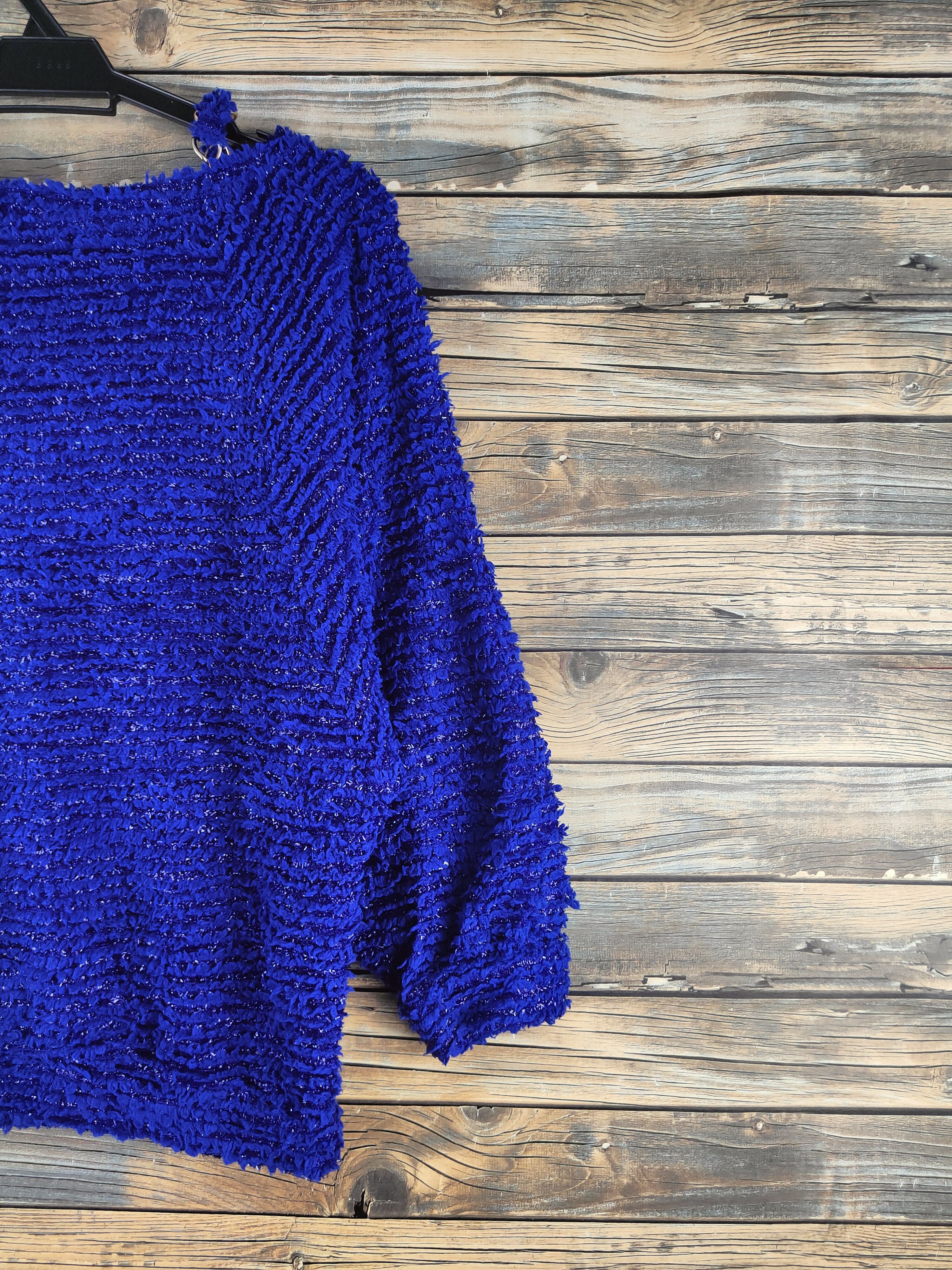 Japanese Brand Plein Beaute Blue Fur Mohair Knitwear #46-907 Size M / US 6-8 / IT 42-44 - 9 Thumbnail