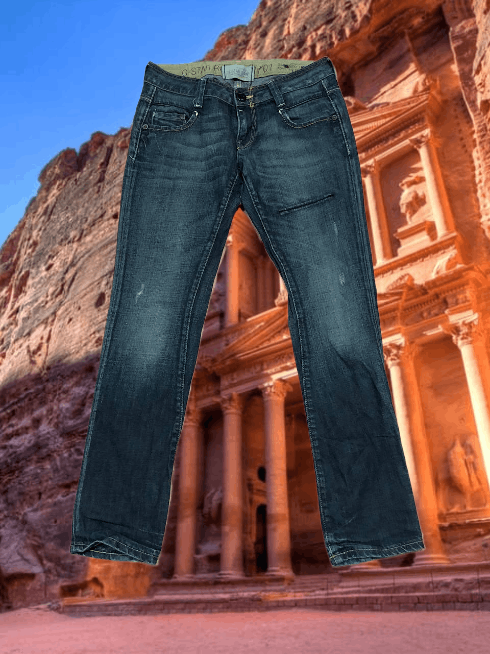 G-Star Raw 3301 Y2K Distressed Thrashed Jeans Vintage