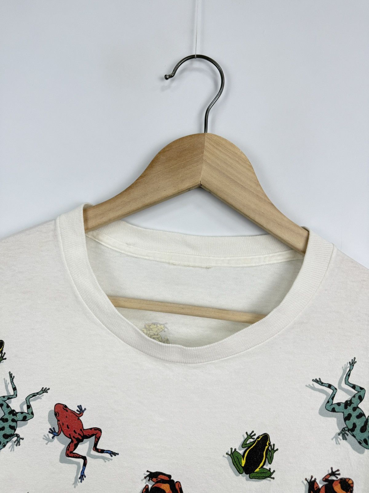 Hanes 🇵🇷🐸 Vintage 90s Dan Gilbert Poison Dart Frogs Puerto Rico Tee Size US M / EU 48-50 / 2 - 5 Thumbnail
