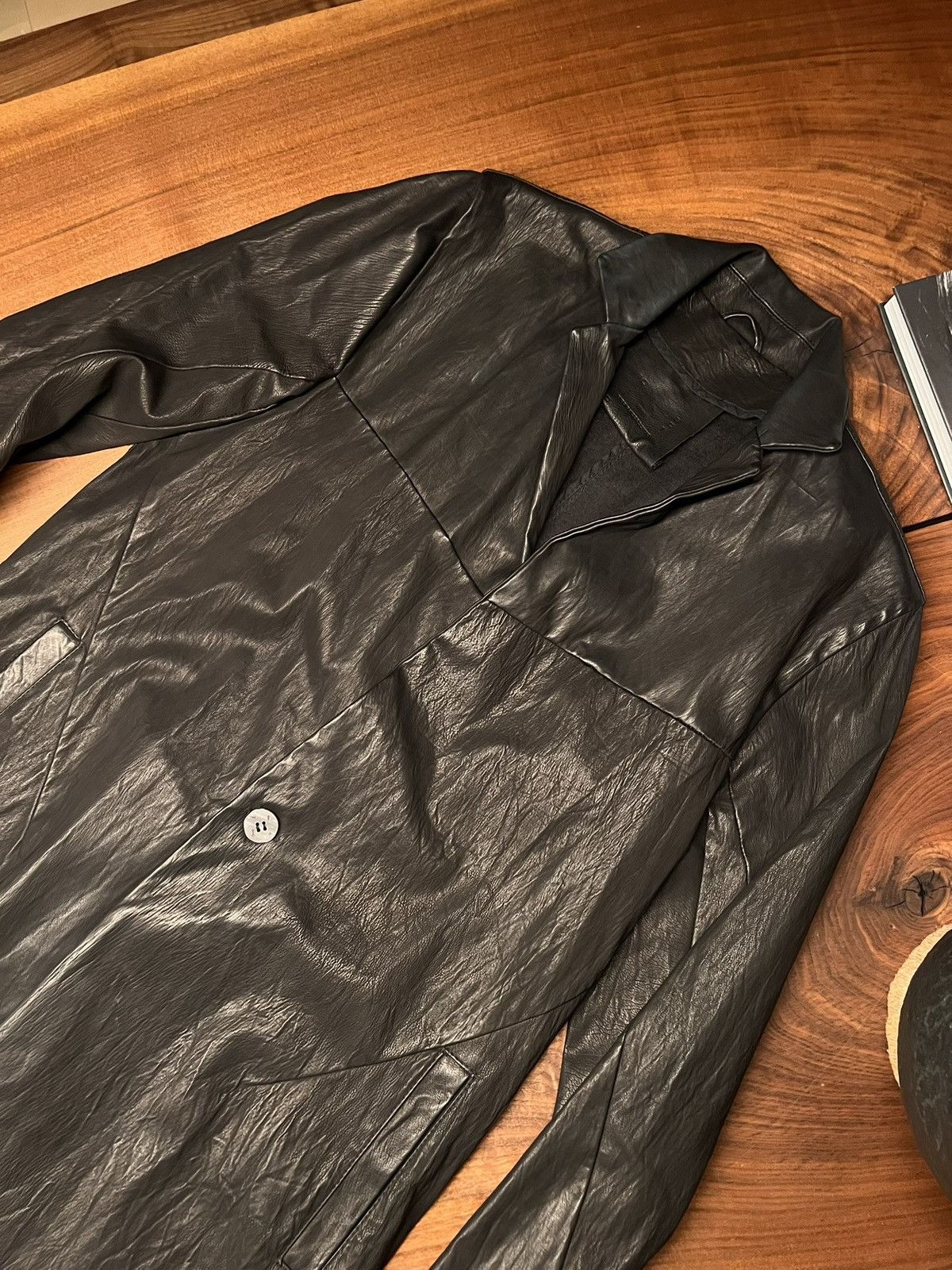 10sei0otto Black leather jacket from 10sei0otto Size US XXL / EU 58 / 5 - 11 Thumbnail
