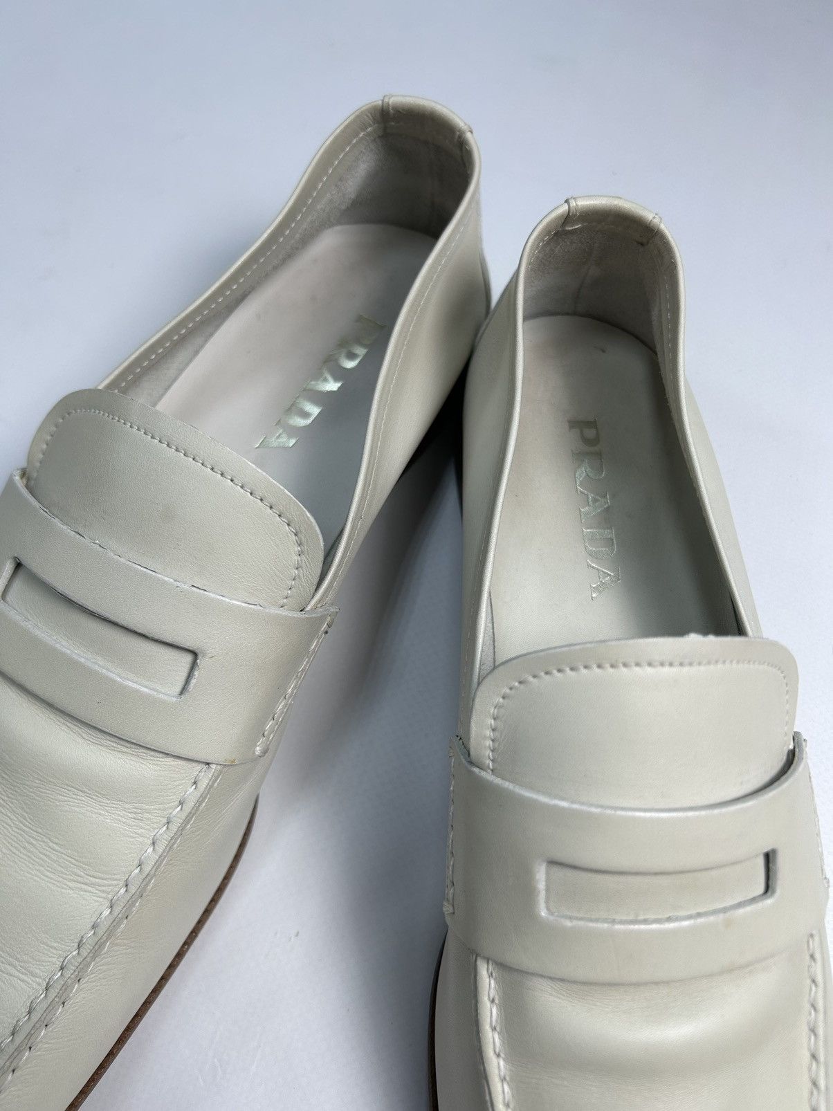 Prada Prada Milk Leather Casual Shoes Size US 9 / EU 42 - 11 Thumbnail