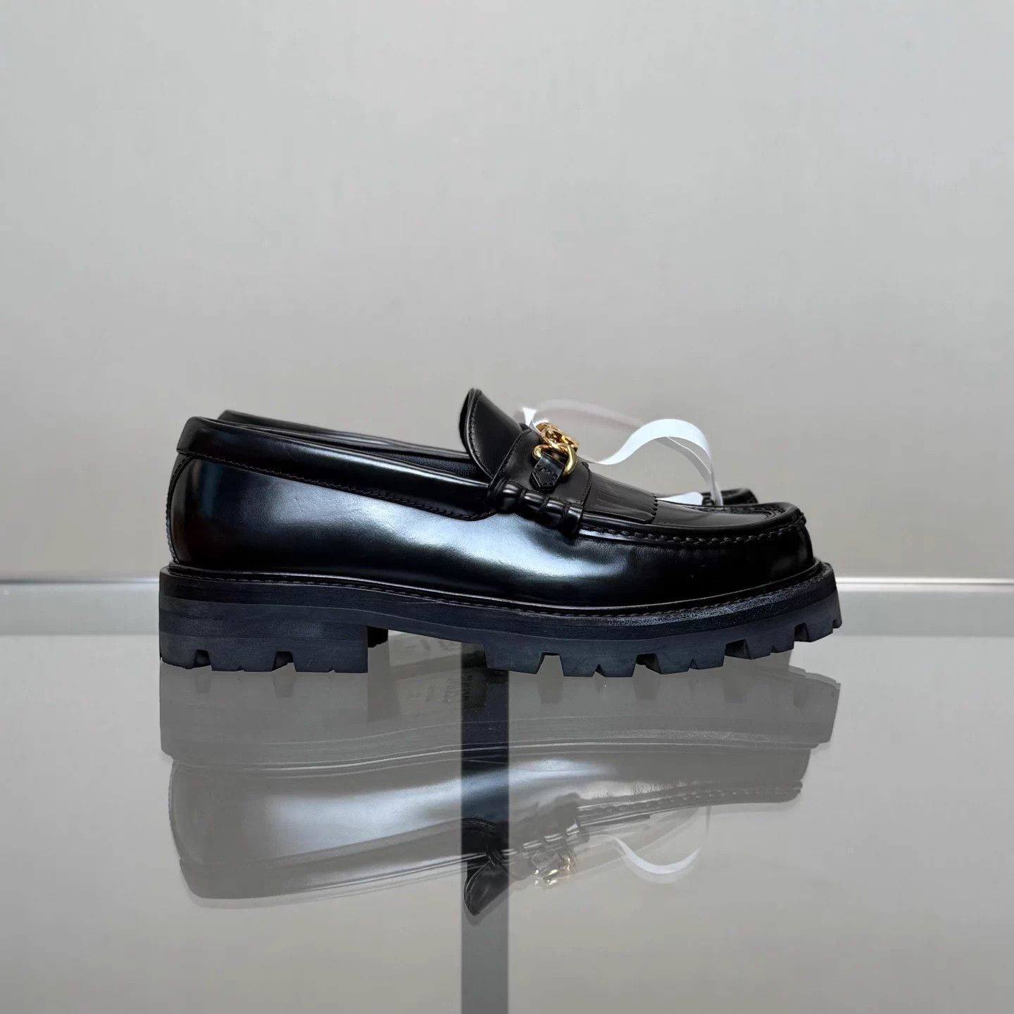 Celine Celine Margaret Triomphe Tassel Chain Loafer 37 Size US 6 / IT 36 - 3 Thumbnail