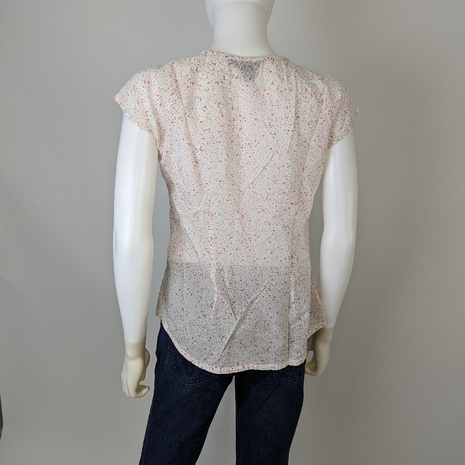 Eddie Bauer Eddie Bauer Floral Blouse Size S / US 4 / IT 40 - 4 Thumbnail