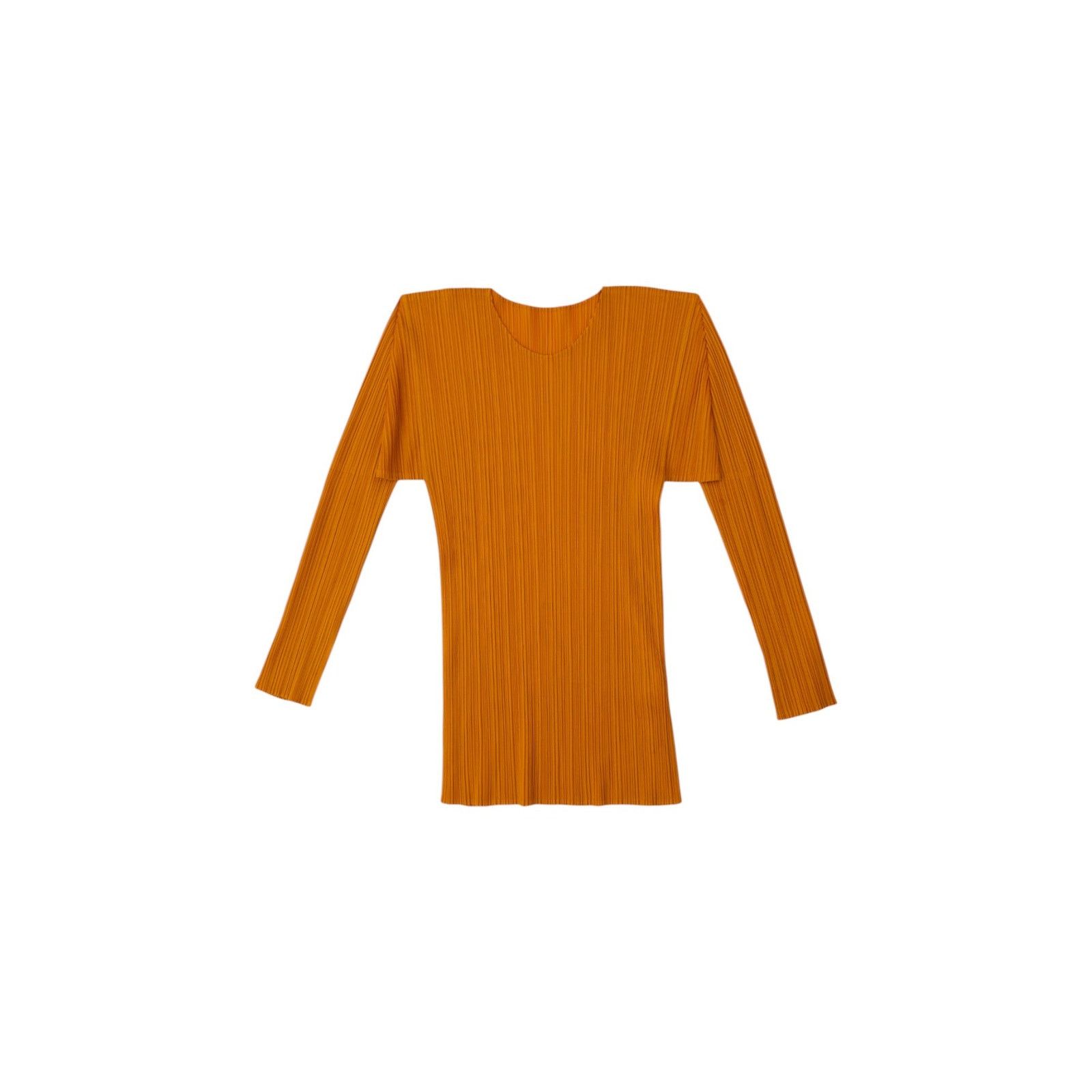 Pleats Please Orange Long Sleeve