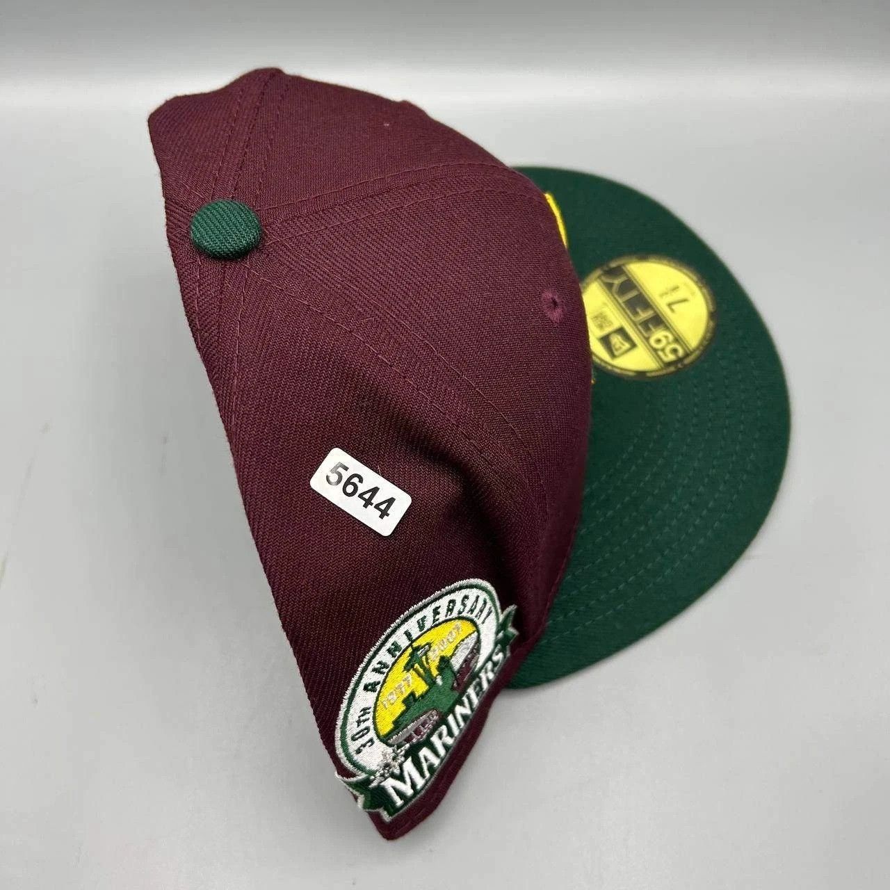 New Era Seattle Mariners Hat Men 7 3/8 Red Green MLB Fitted Cap New Size ONE SIZE - 9 Thumbnail