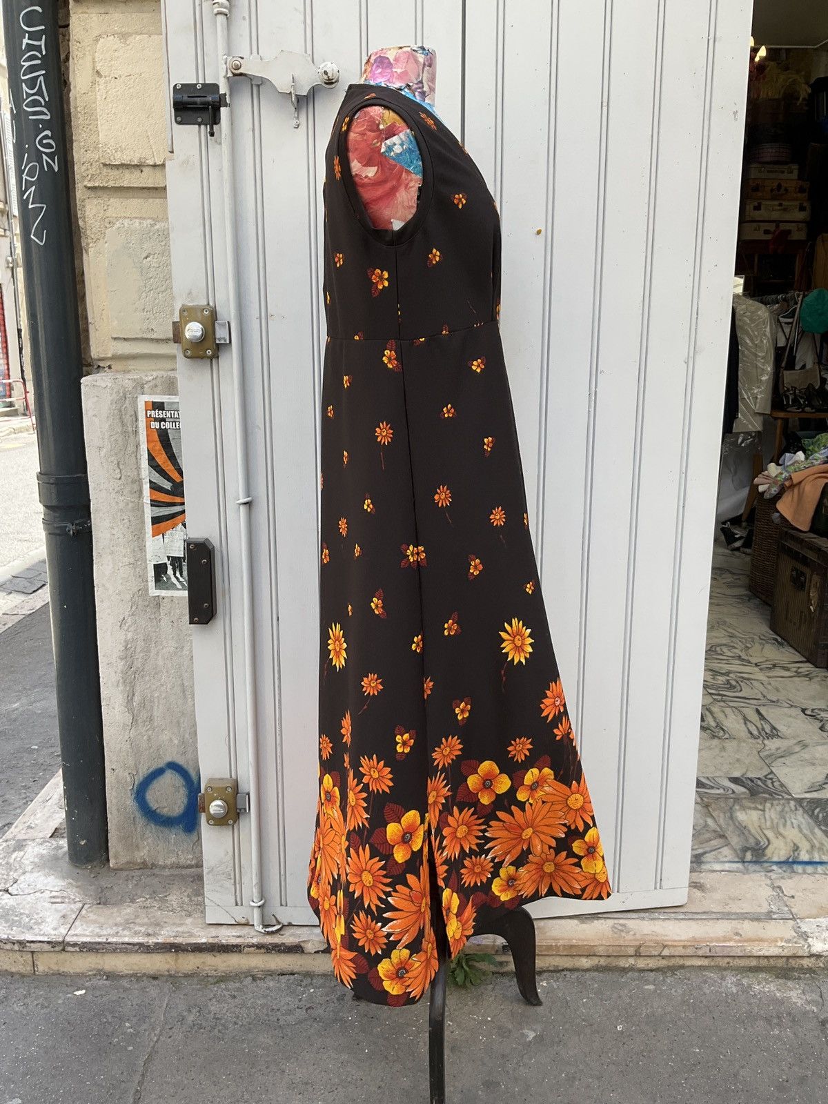 Vintage Authentic 70's vintage maxi dress Size L / US 10 / IT 46 - 2 Thumbnail