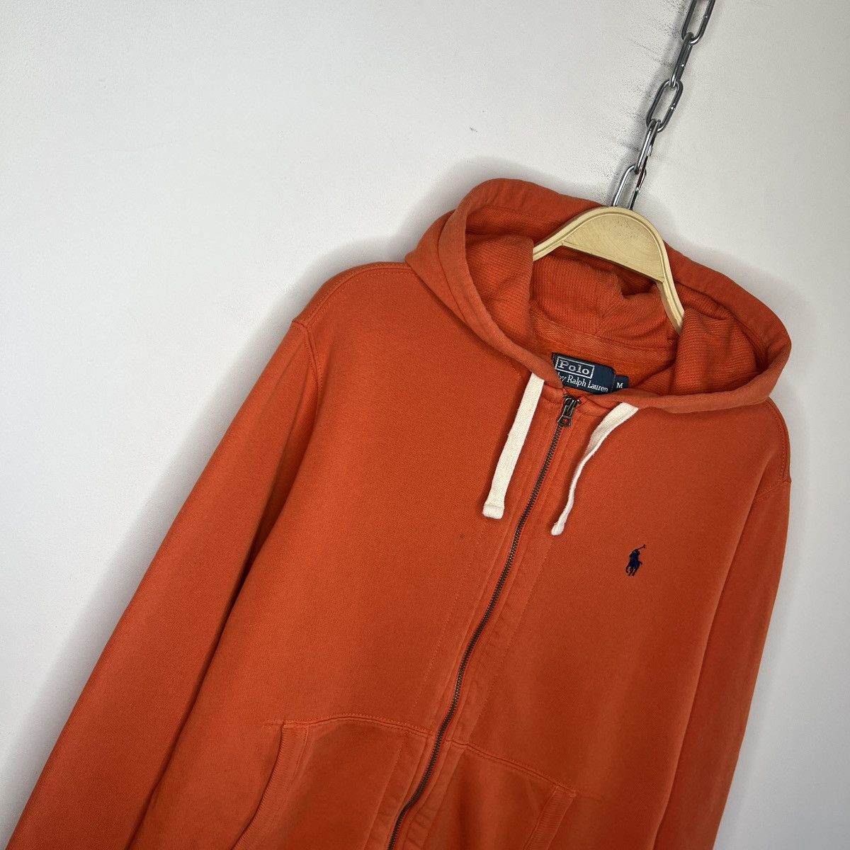 Polo Ralph Lauren Polo Ralph Lauren Hoodie Sweatshirt Hooded Orange Pony Logo Size US M / EU 48-50 / 2 - 3 Thumbnail