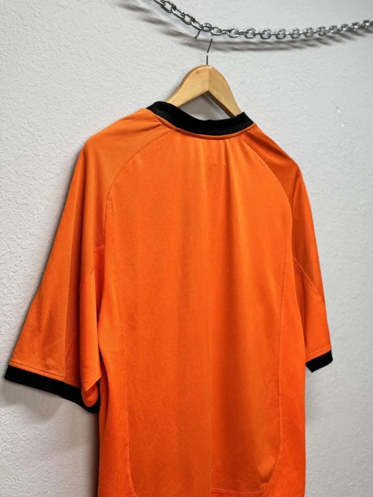 Nike × Vintage VERY RARE NIKE NETHERLANDS KNVB SOCCER JERSEY Y2K DRILL 90s Size US L / EU 52-54 / 3 - 6 Thumbnail