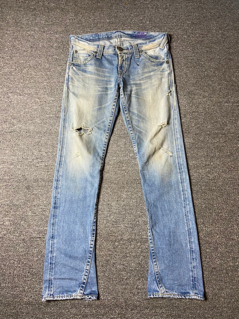 Japanese Brand × Vintage Vintage Rodeo Crowns Distressed Denim Ripped Jeans (122) Size US 32 / EU 48 - 1 Thumbnail