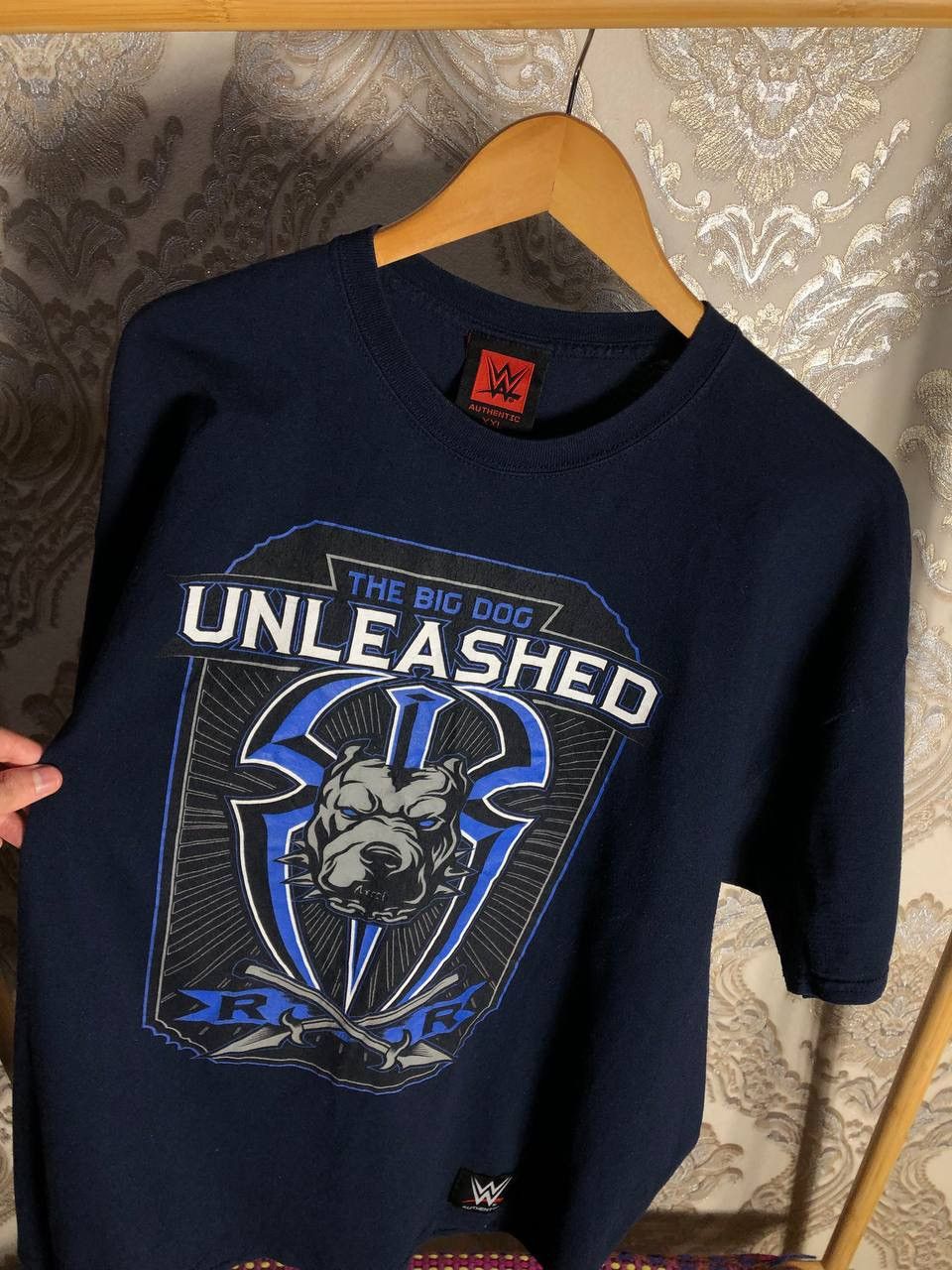 Vintage × WWE VERY RARE UNLEASHED THE BIG DOG DOUBLE PRINTED T-SHIRT 90s Size US XXL / EU 58 / 5 - 2 Thumbnail