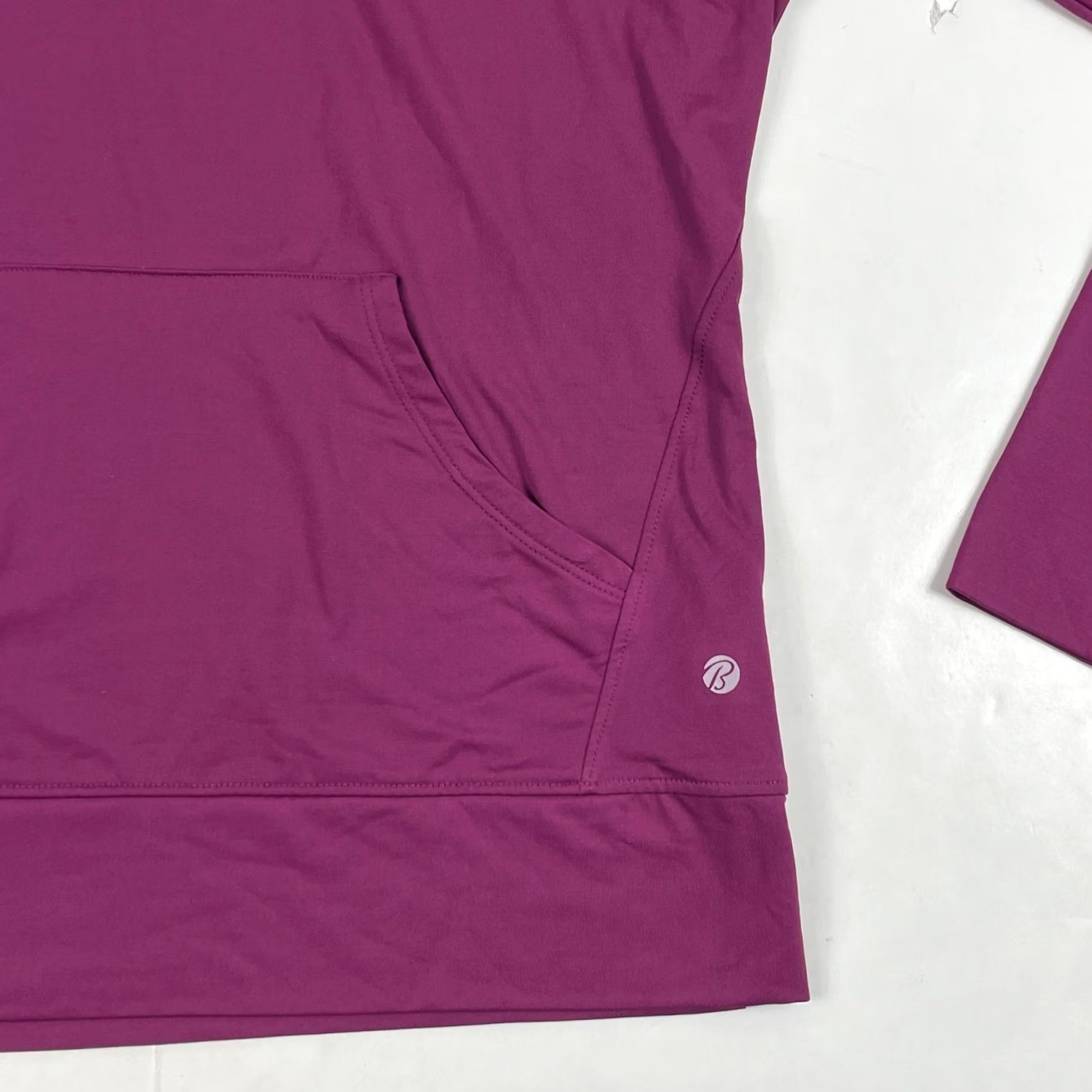 Bally Bally Hoodie Womens Medium Purple Lightweight Long Sleeve Pullover - Workout Apparel Size M / US 6-8 / IT 42-44 - 4 Thumbnail