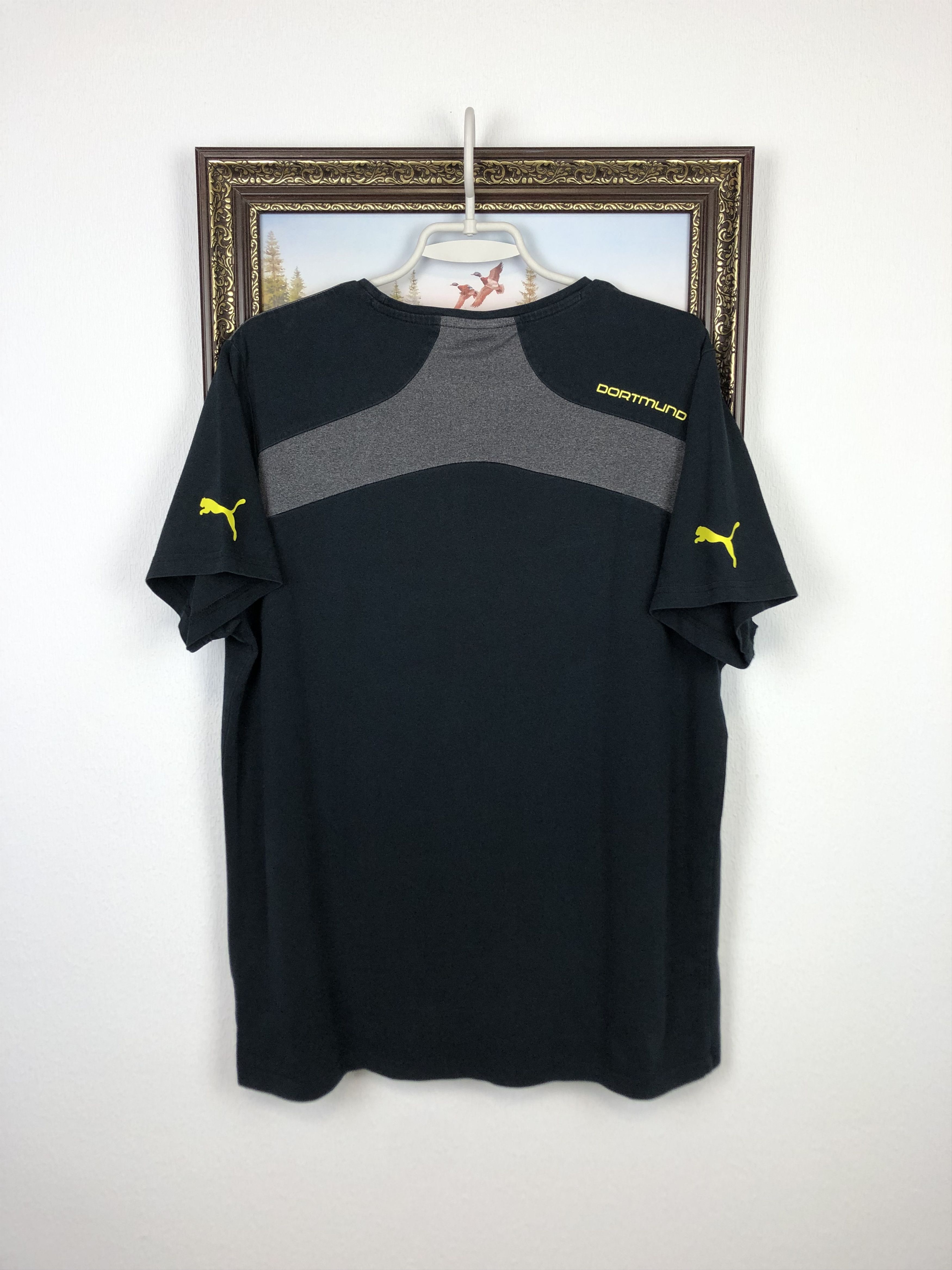 Puma Vintage Borussia Dortmund Football Train Shirt Soccer Tee Size US L / EU 52-54 / 3 - 11 Thumbnail