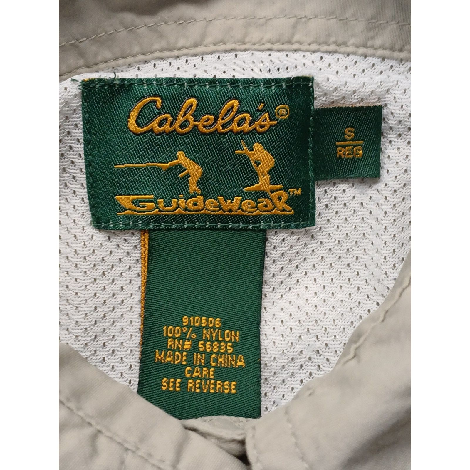 Cabelas Cabelas Hunting (Small) Beige Rain Resistant Button Shirt Size US S / EU 44-46 / 1 - 4 Thumbnail