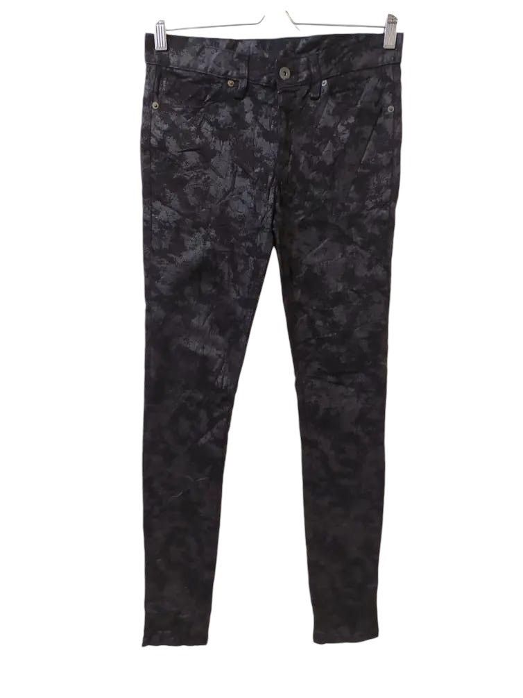 Attachment × Japanese Brand Made in Japan Attachment Skinny black silver design Jeans Size US 27 - 1 Thumbnail