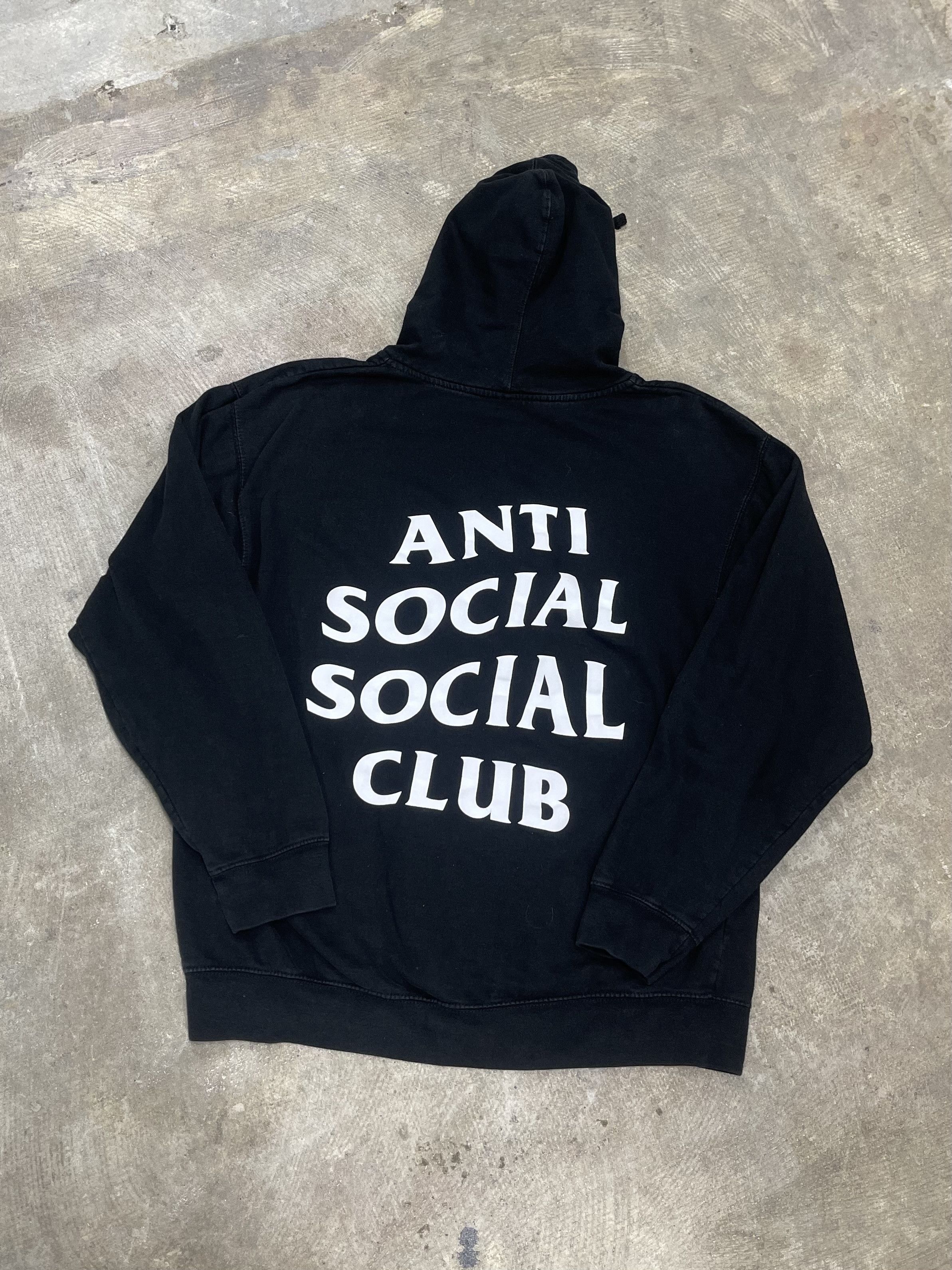 Anti Social Social Club Anti Social Social Club Zip Up Hoodie Black