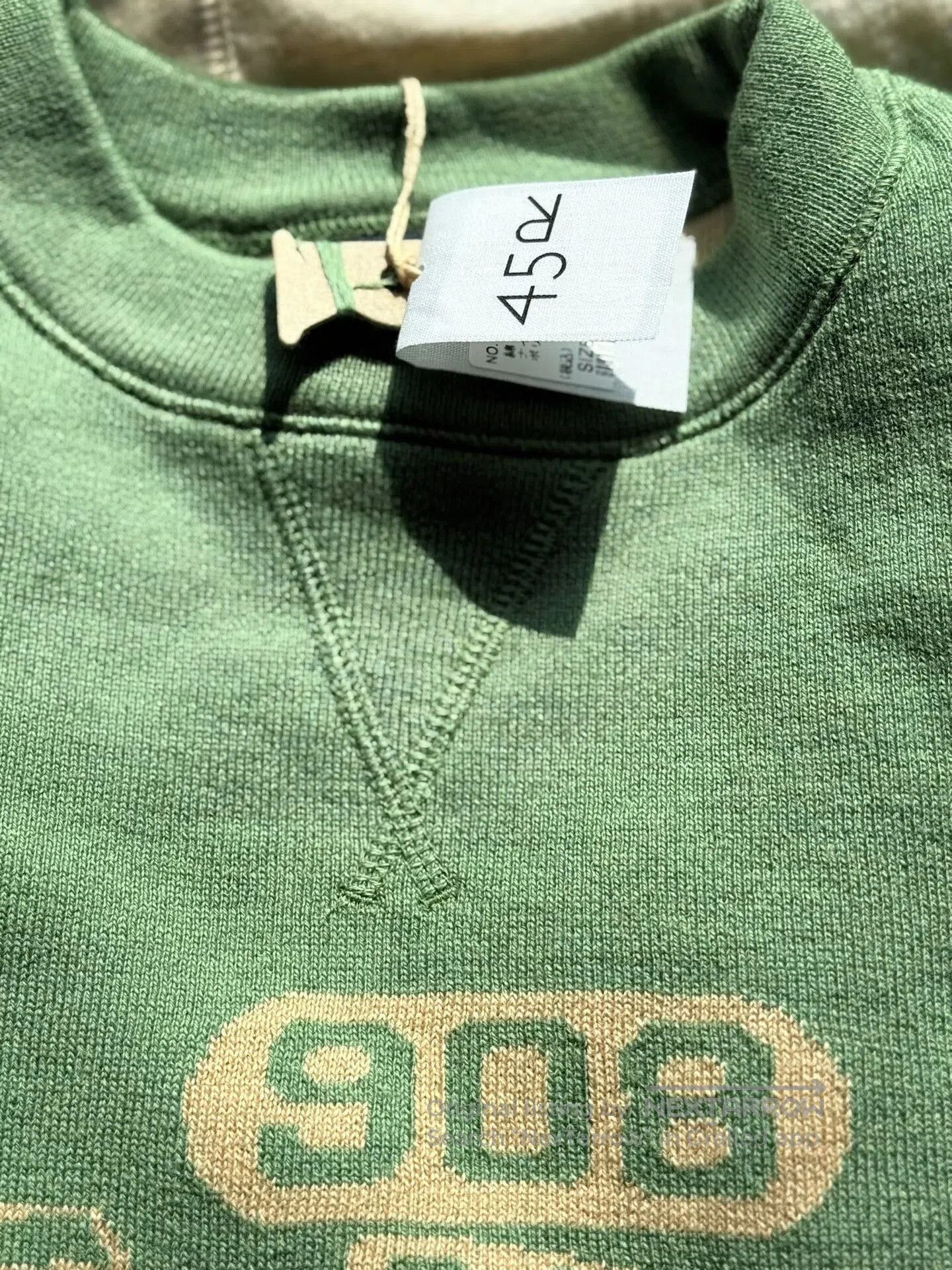 45rpm New Logo Sweatshirt in Green. Size S / US 4 / IT 40 - 4 Thumbnail